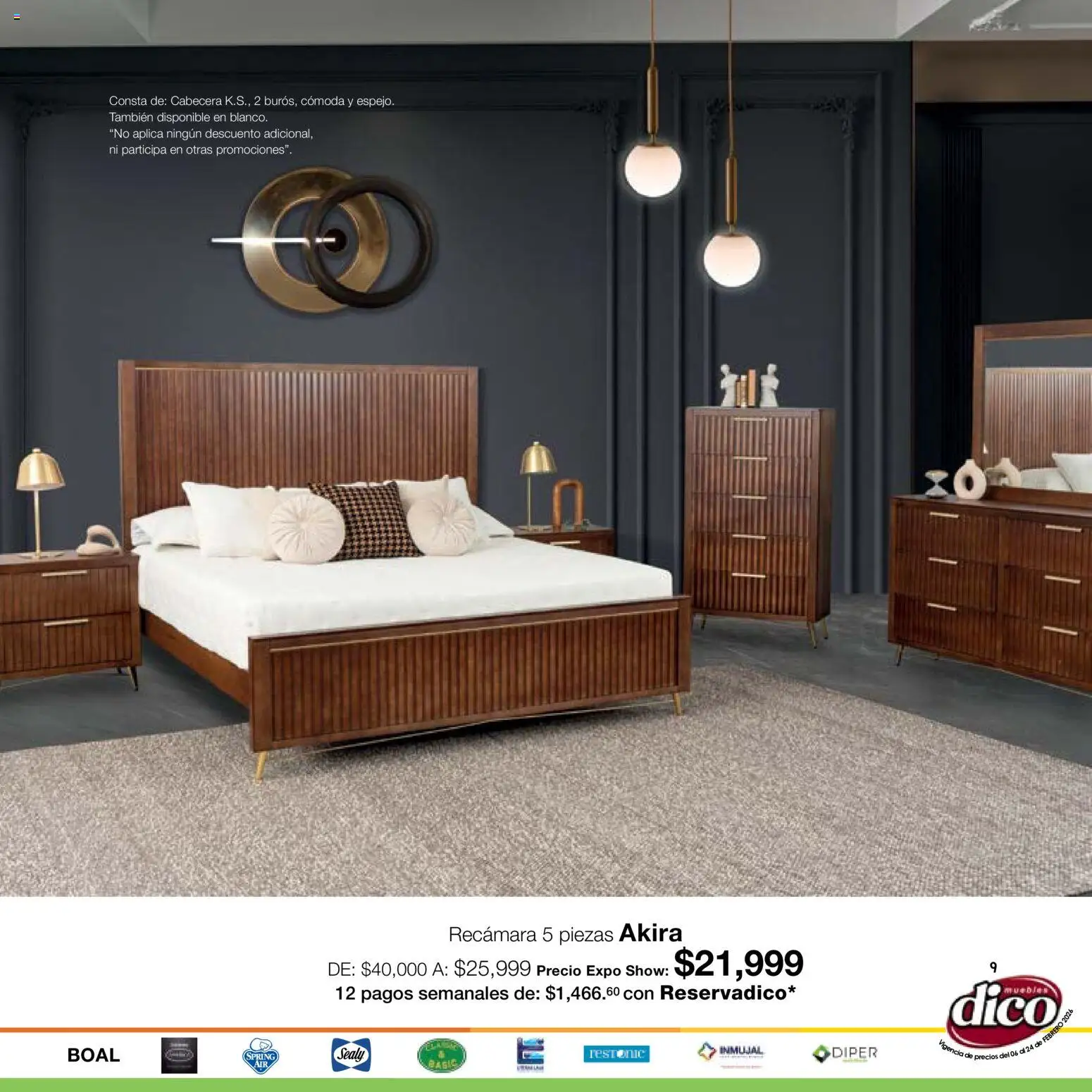 Nuevas ofertas de Muebles Dico válidas en toda la República Mexicana desde el 06.02.2026. ¡Encuentra las mejores ofertas en Muebles Dico catálogo Expo Show! | Página: 9