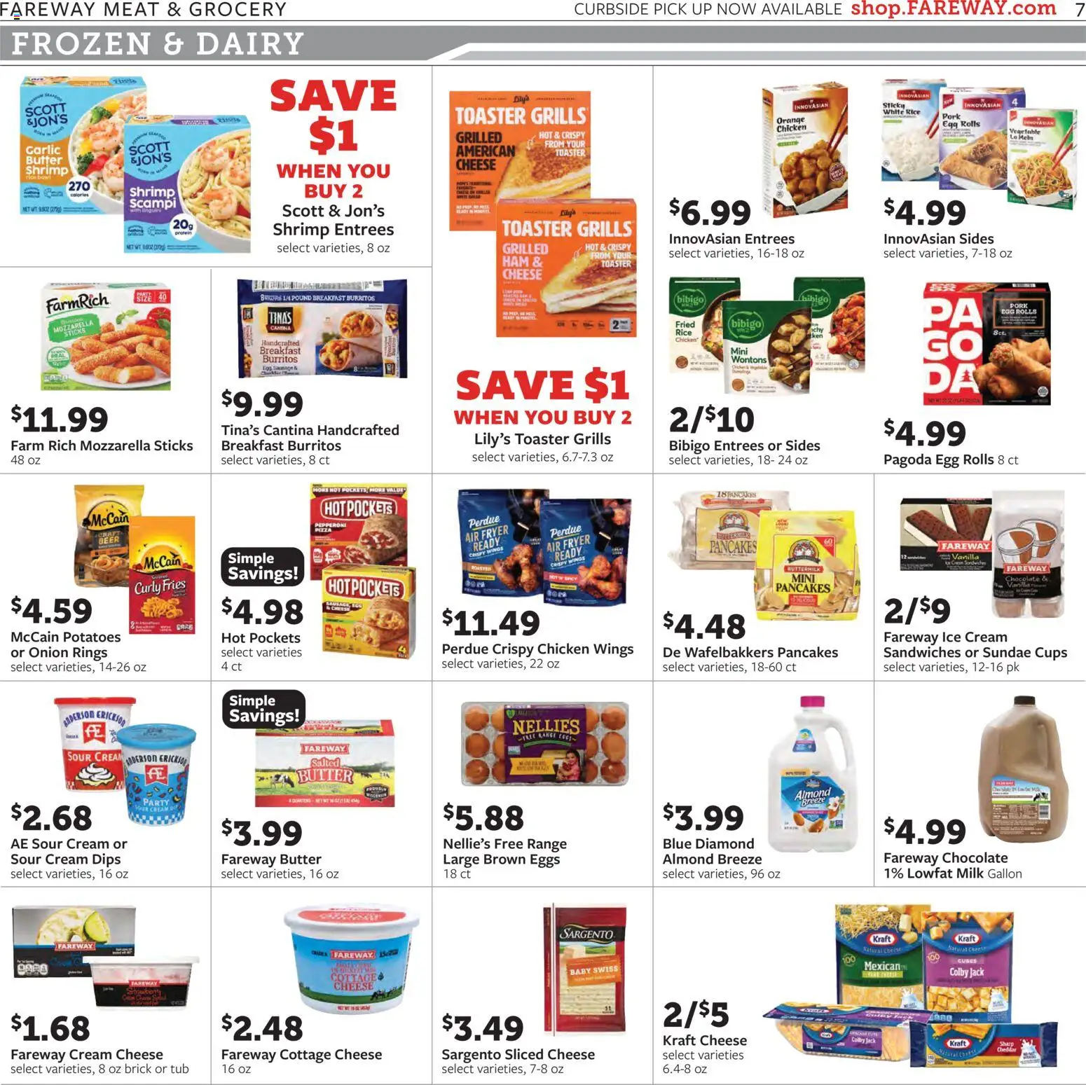 Fareway Weekly Ad - valid from 27.10.2025 | Page: 7 | Products: Cheese, Cottage cheese, Potatoes, Sausage