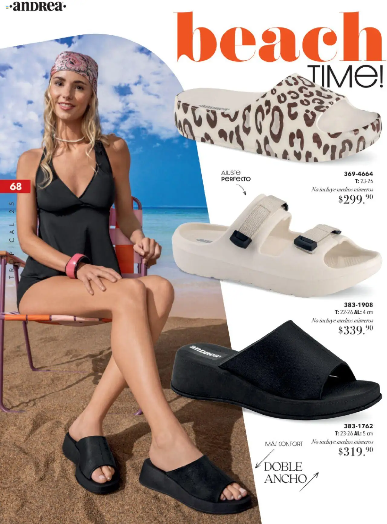 Nuevas ofertas de Andrea válidas en toda la República Mexicana desde el 17.08.2025. ¡Encuentra las mejores ofertas en Andrea - Catálogo Tropical Otoño / Invierno! | Página: 68