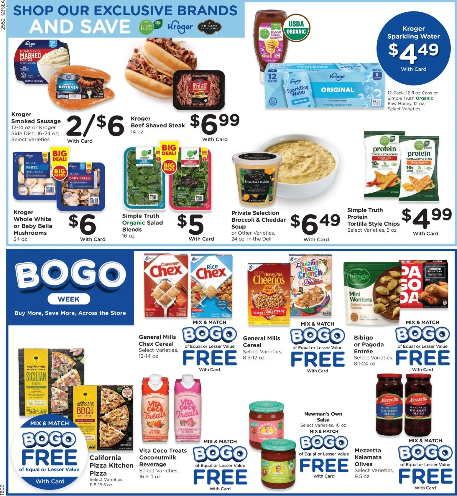QFC Weekly Ad - valid from 28.01.2026 | Page: 3 | Products: Broccoli, Mushrooms, Pizza, Strawberries