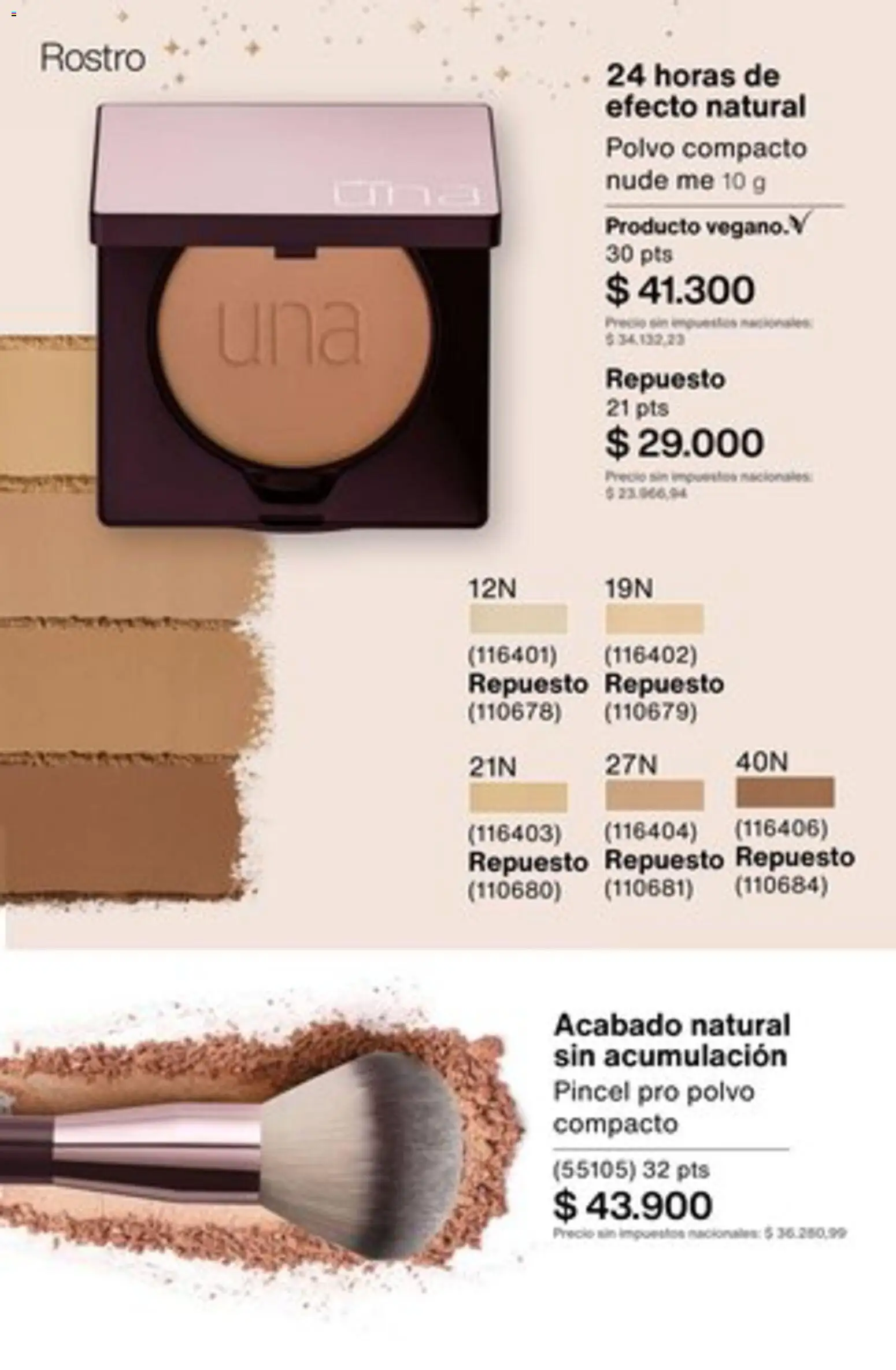 Catálogo Natura Ciclo 16/2025 │ válido desde el 01.11.2025 | Página: 150 | Productos: Polvo, Pincel, Polvo compacto