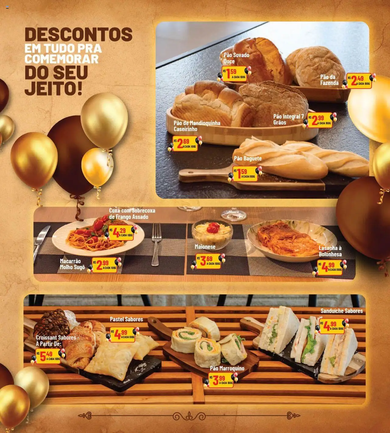Super Muffato Folheto - válido de 12.08.2025 | Página: 23 | Produtos: Pão, Sanduíche, Lasanha, Frango