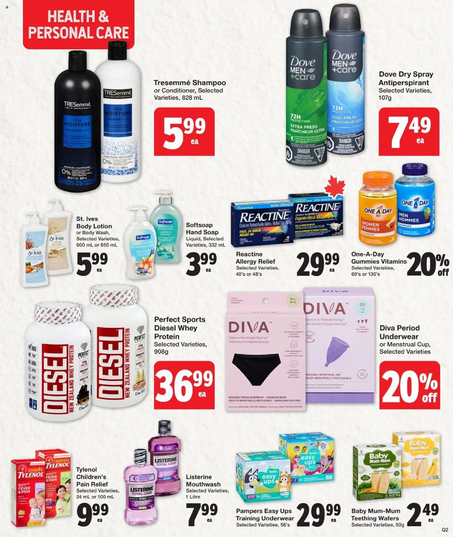 Quality Foods flyer valid from 30.04.2026 | Page: 12 | Products: Conditioner, Soap, Mouthwash, Underwear