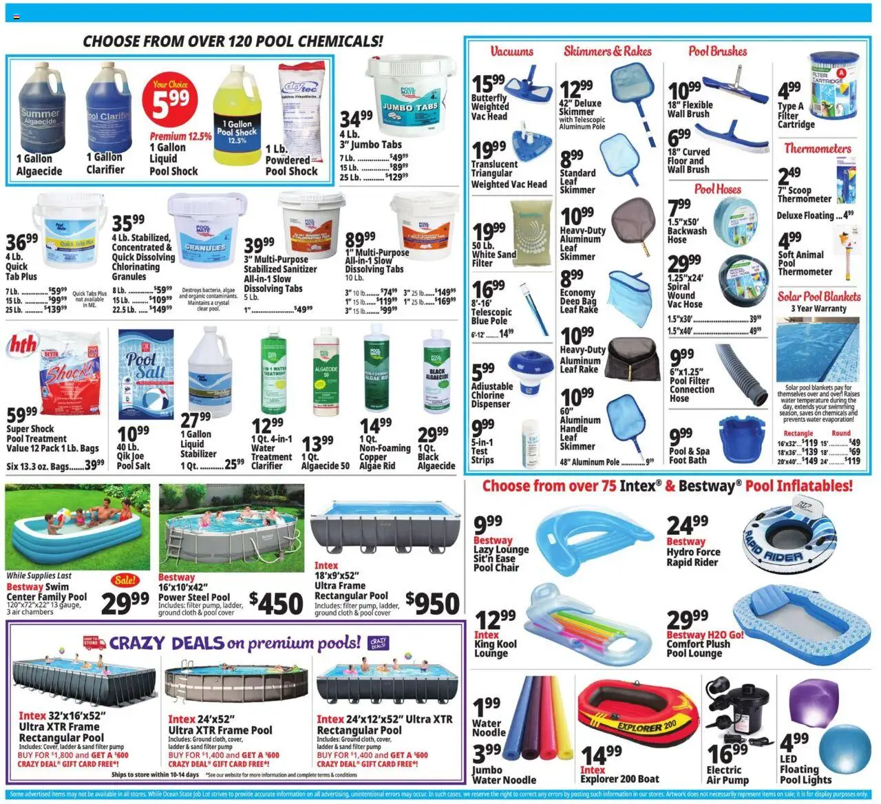 Ocean State Job Lot Weekly Ad - valid from 31.07.2025 | Page: 4 | Products: Brushes, Bath, Salt, Shock