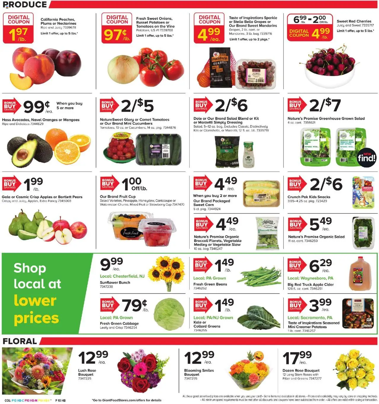 Giant Weekly Ad - valid from 15.08.2025 | Page: 8 | Products: Apples, Oranges, Cabbage, Bag