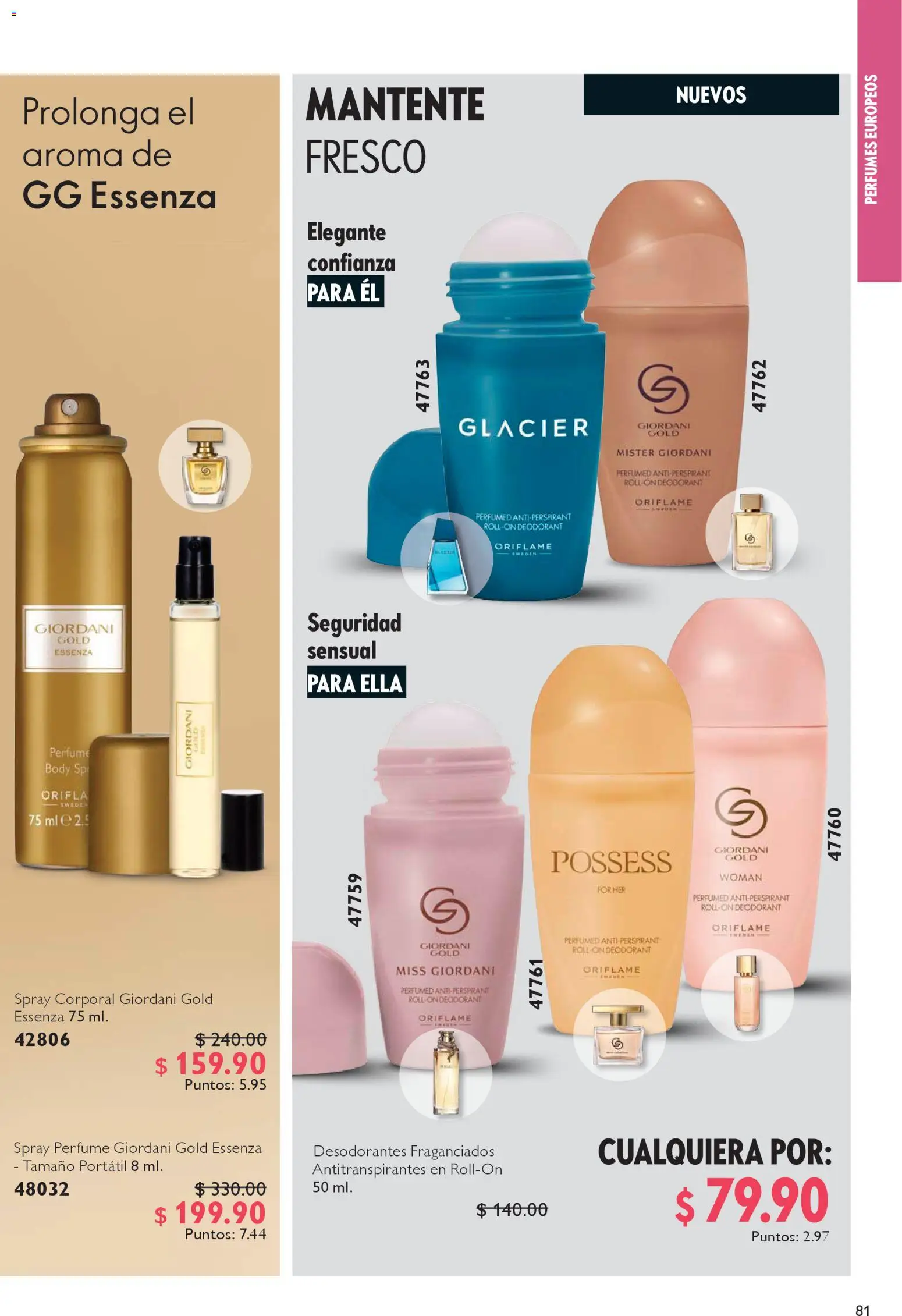 Nuevas ofertas de Oriflame válidas en toda la República Mexicana desde el 27.12.2025. ¡Encuentra las mejores ofertas en Oriflame campaña 1 2026! | Página: 81 | Productos: Body, Perfume