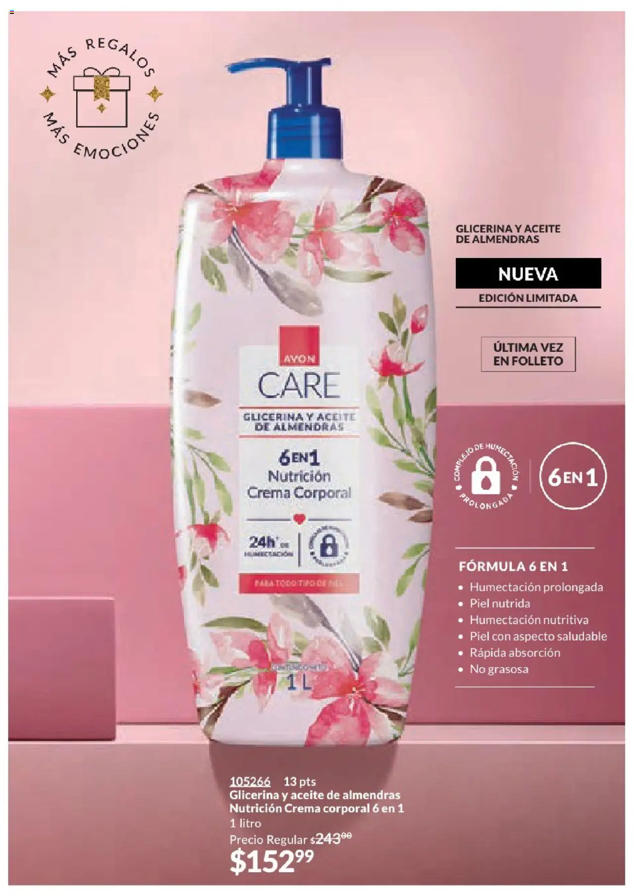 Nuevas ofertas de AVON válidas en toda la República Mexicana desde el 17.03.2025. ¡Encuentra las mejores ofertas en AVON campaña 7 2025! | Página: 22 | Productos: Almendras, Crema, Aceite, Crema corporal