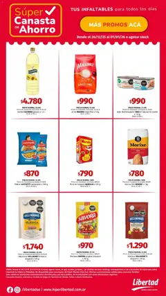 Vista previa Hipermercado Libertad - CANASTA válido desde el 26.12.2025