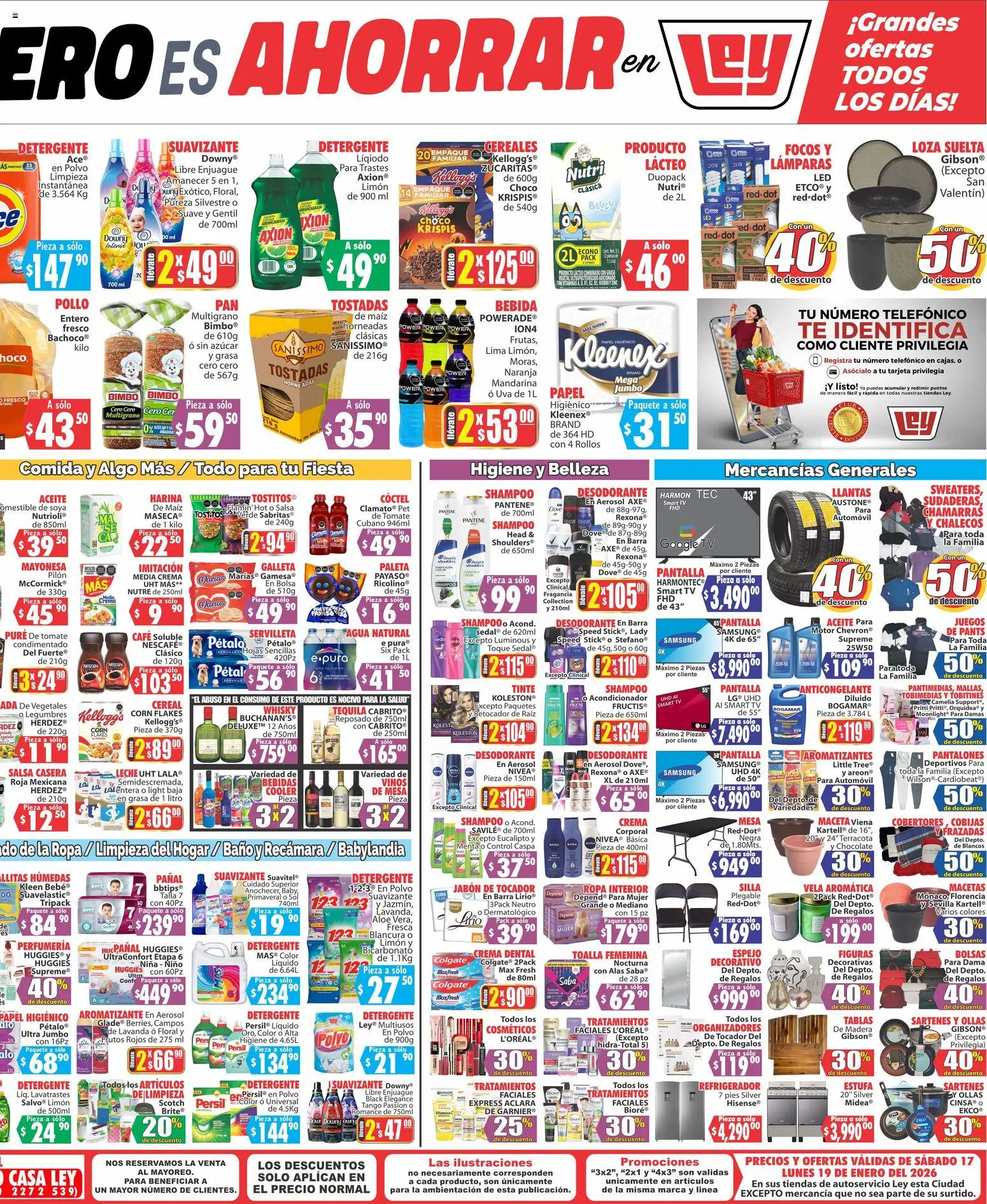 Nuevas ofertas de Casa Ley válidas en toda la República Mexicana desde el 17.01.2026. ¡Encuentra las mejores ofertas en Casa Ley folleto Autoservicio La Paz! | Página: 2 | Productos: Pollo, Paleta, Espejo, Polvo