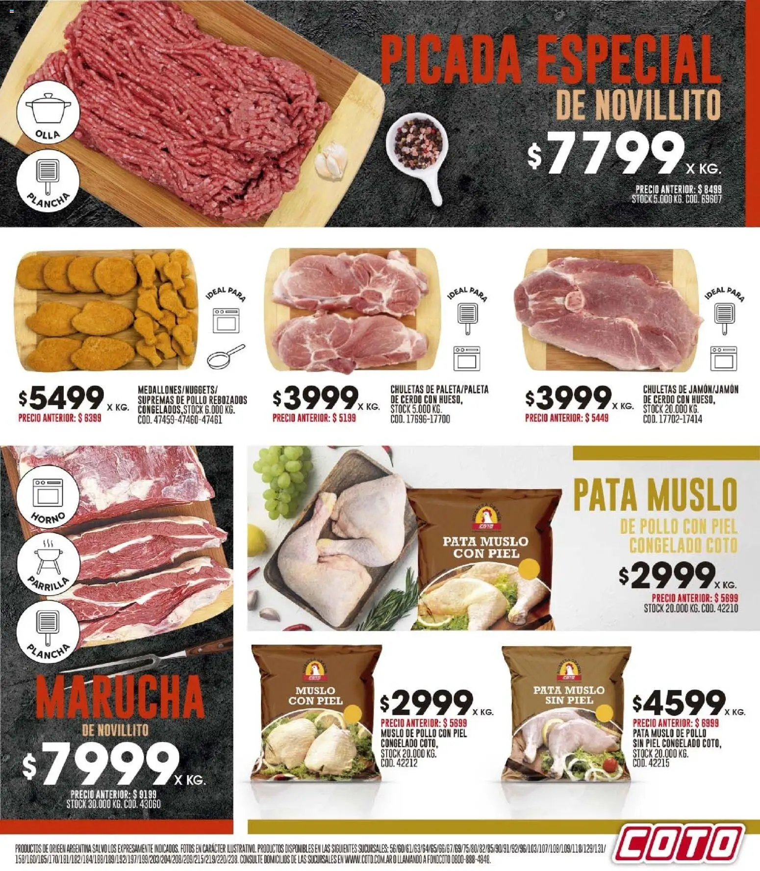 Coto - Ofertas │ válido desde el 27.10.2025 | Página: 3 | Productos: Horno, Pollo, Plancha, Cerdo