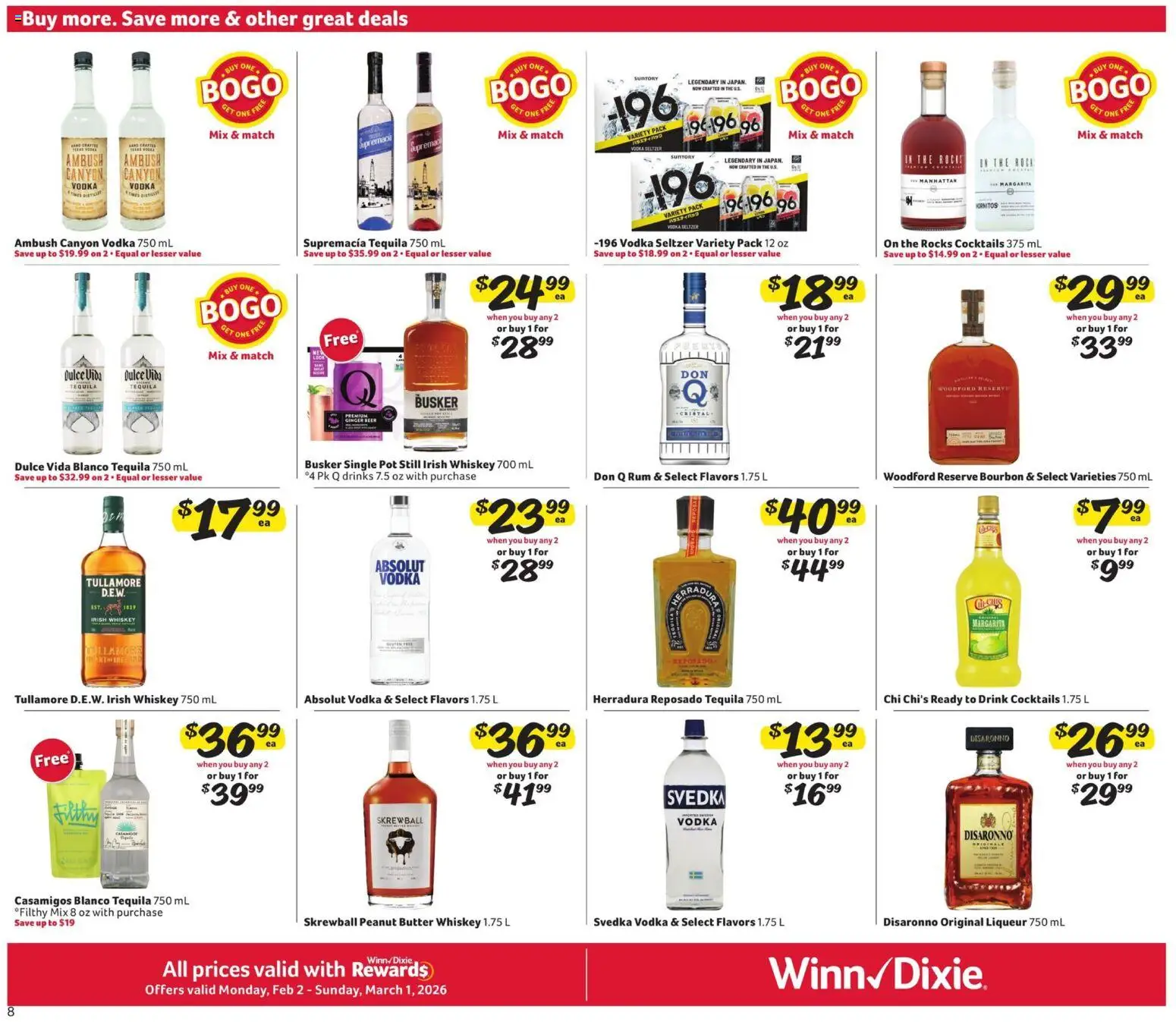 Winn Dixie Alcohol Flyer - valid from 02.02.2026 | Page: 5