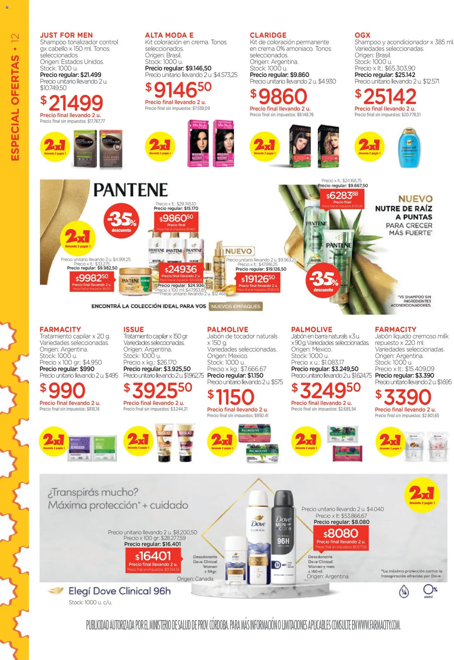 Farmacity catálogo │ válido desde el 03.03.2026 | Página: 12 | Productos: Jabón líquido, Acondicionador, Desodorante, Crema