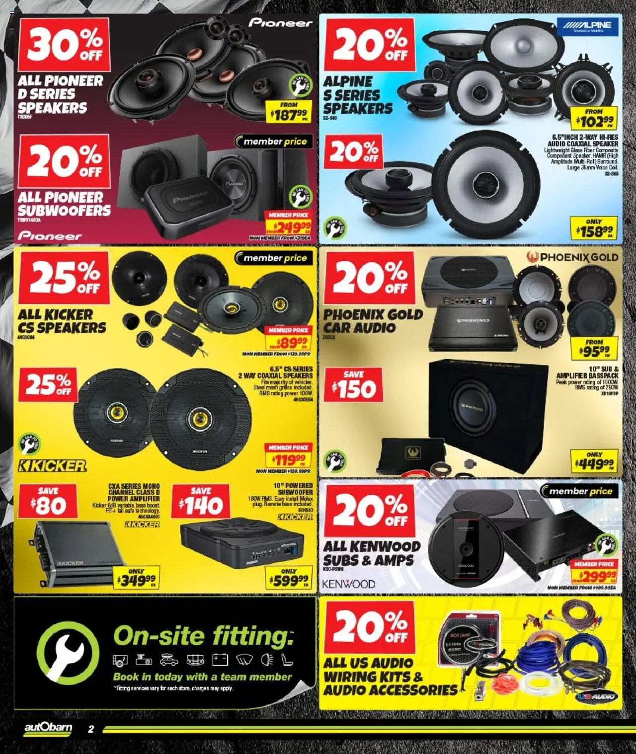 Autobarn catalogue - valid from 01.10.2025 | Page: 2 | Products: Amplifier, Audio, Speaker, Safe