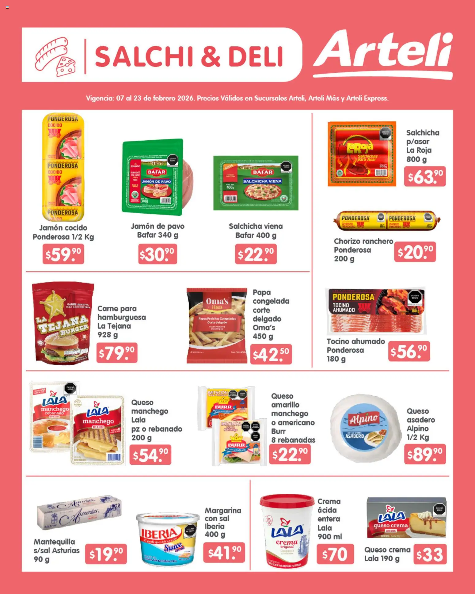 Nuevas ofertas de Arteli válidas en toda la República Mexicana desde el 07.02.2026. ¡Encuentra las mejores ofertas en Arteli folleto Quincenal! | Página: 7