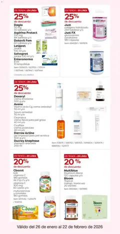 Vista previa de Avene Vitamin Activ Cg crema antiedad, 50 ml y/o, Serum antiedad 30 ml y/o, nuevo folleto de la tienda, válido en México a partir del 26.01.2026 | Página: 33