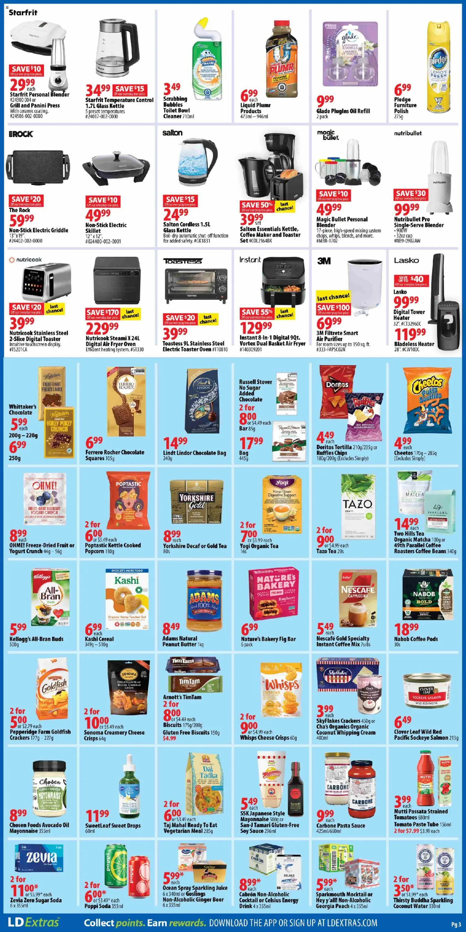 London Drugs flyer valid from 12.02.2026 | Page: 3 | Products: Pasta, Chips, Butter, Cheese