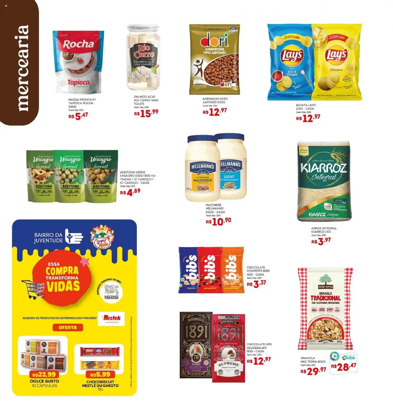 Bistek Supermercados Folheto - válido de 14.01.2026 | Página: 6 | Produtos: Castanhas, Amendoim, Palmito, Tapioca