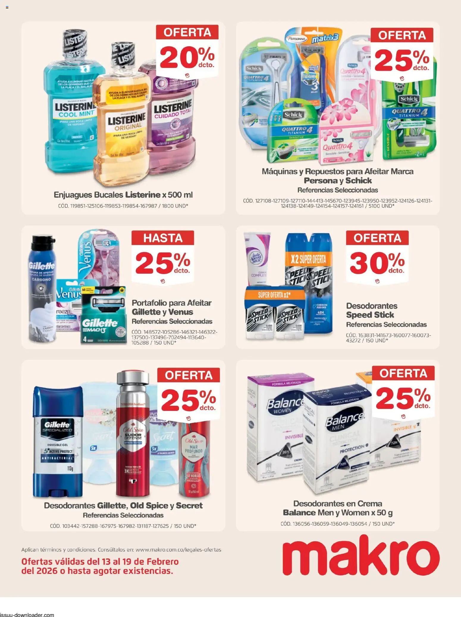 Makro revista - valida desde el 13.02.2026 | Página: 19 | Productos: Crema, Audio