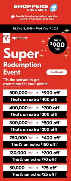Preview of Shoppers - Event from shop Shoppers valid from 12.12.2025