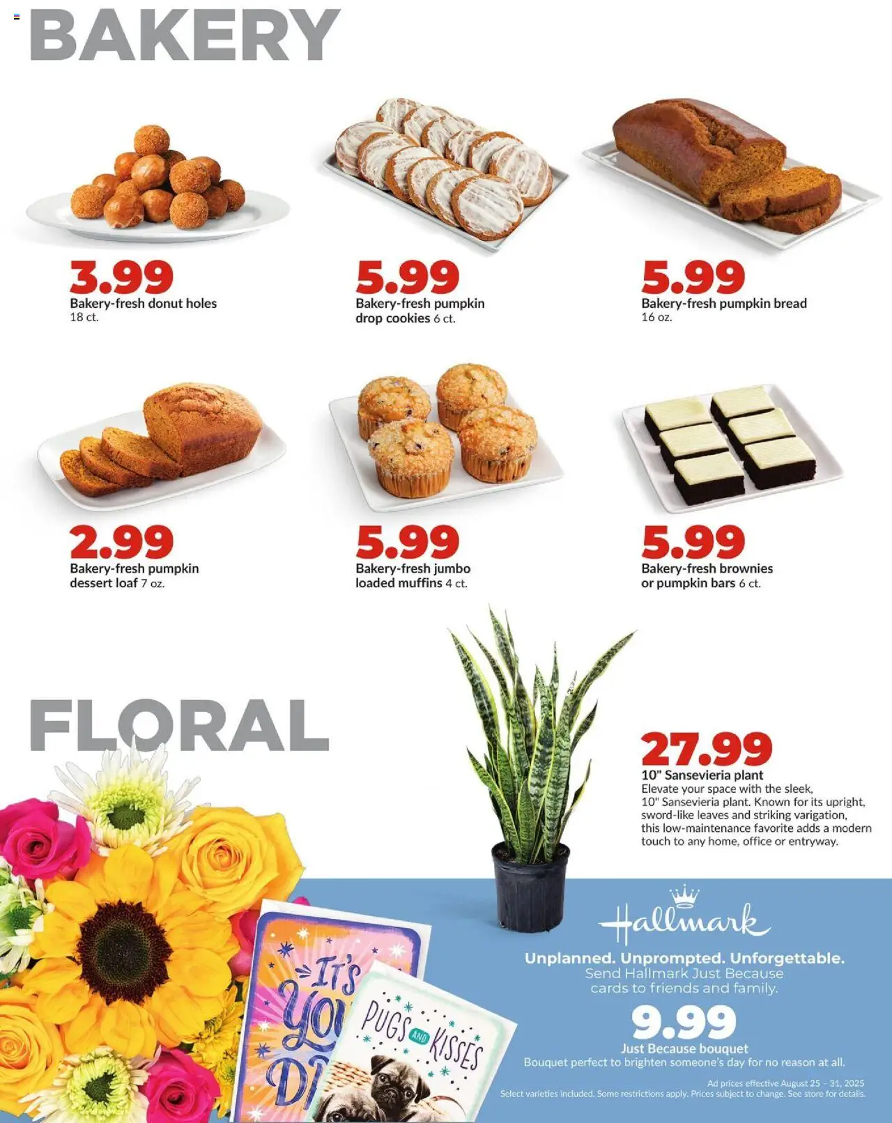 HyVee Weekly Ad - valid from 25.08.2025 | Page: 21 | Products: Bakery, Bread, Cookies, Pumpkin