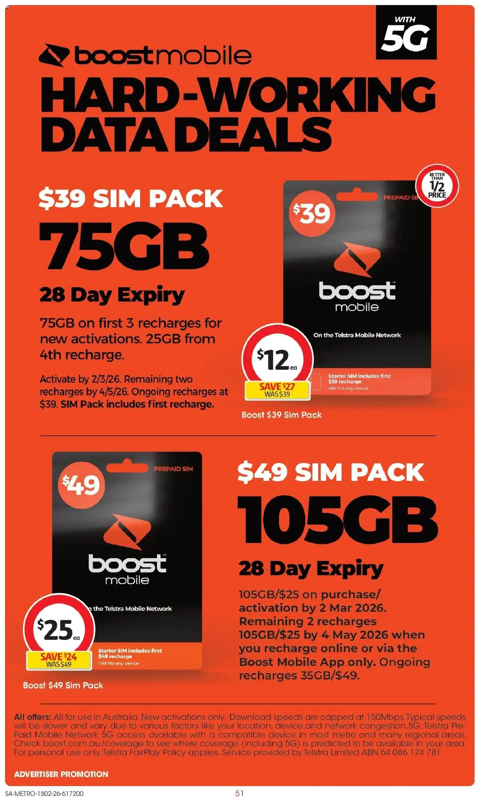 Coles catalogue - valid from 18.02.2026 | Page: 51 | Products: Device, Mobile