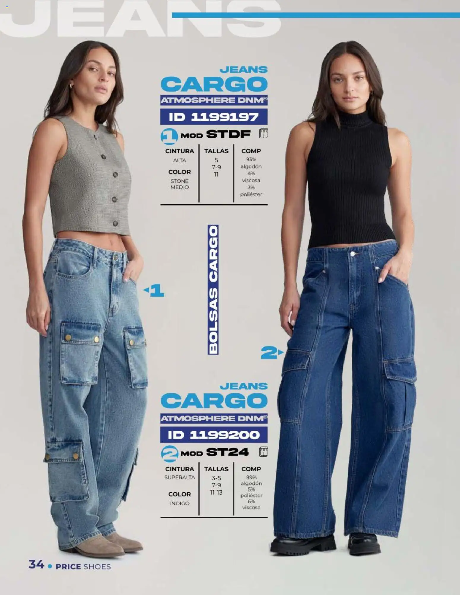 Nuevas ofertas de Price Shoes válidas en toda la República Mexicana desde el 05.02.2026. ¡Encuentra las mejores ofertas en Price Shoes catálogo Jeans! | Página: 34