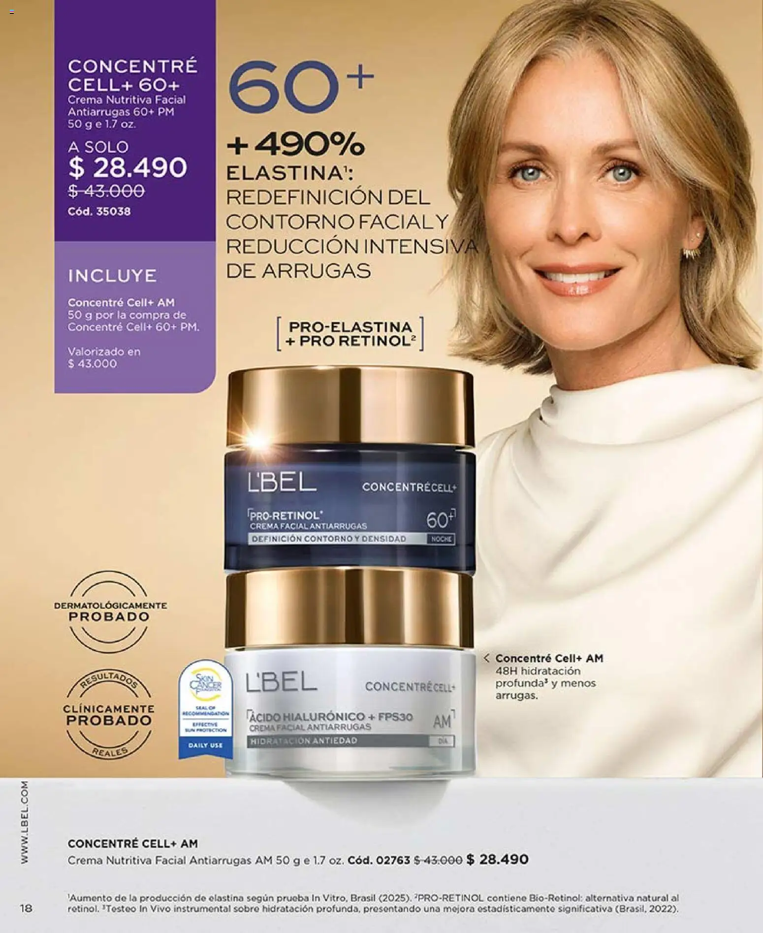 Catálogo L'Bel Campaña 5 │ válido desde el 01.03.2026 | Página: 18 | Productos: Contorno, Sobre, Crema