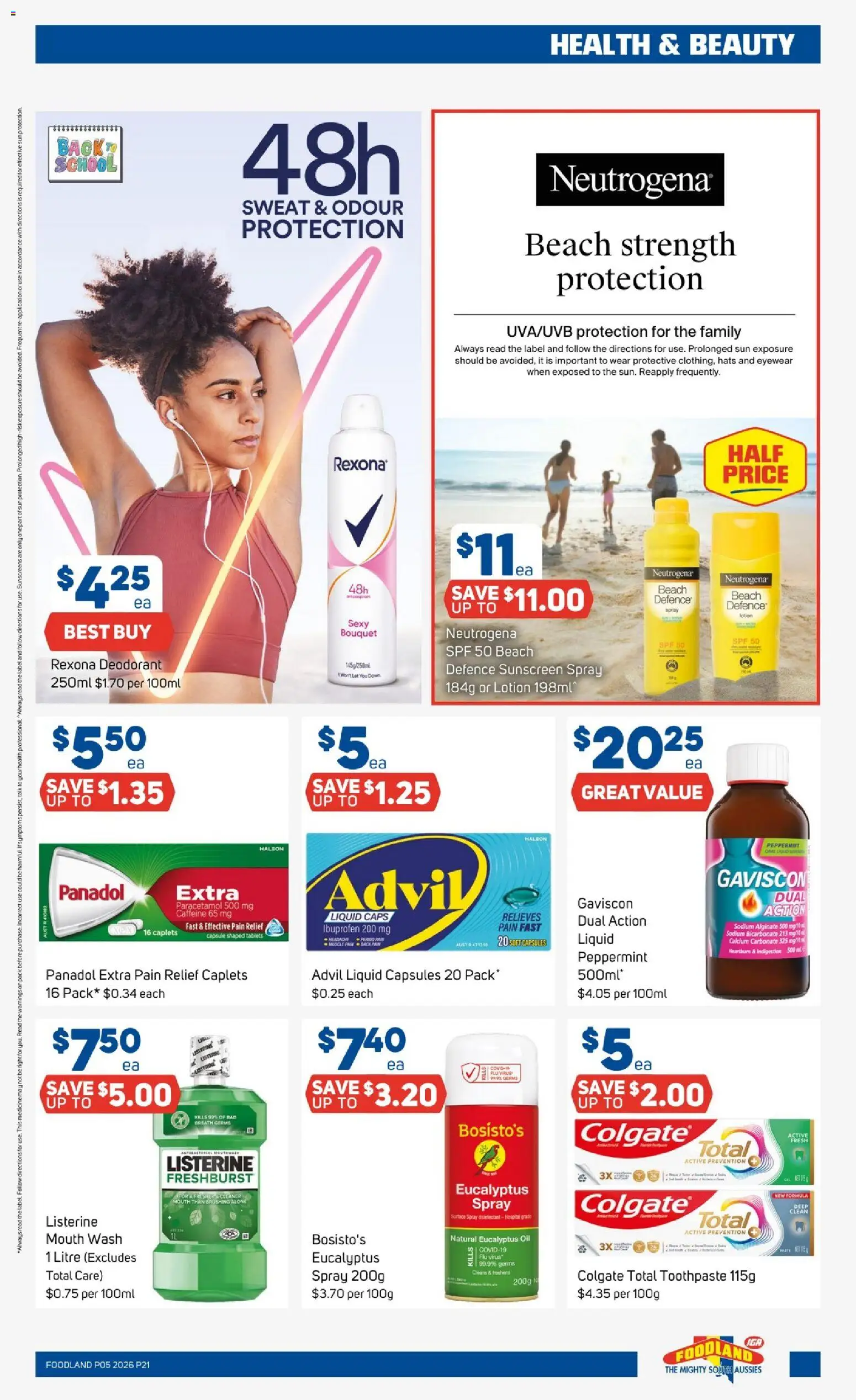 Foodland catalogue - valid from 28.01.2026 | Page: 21 | Products: Cleaner, Sunscreen, Deodorant, Toothpaste