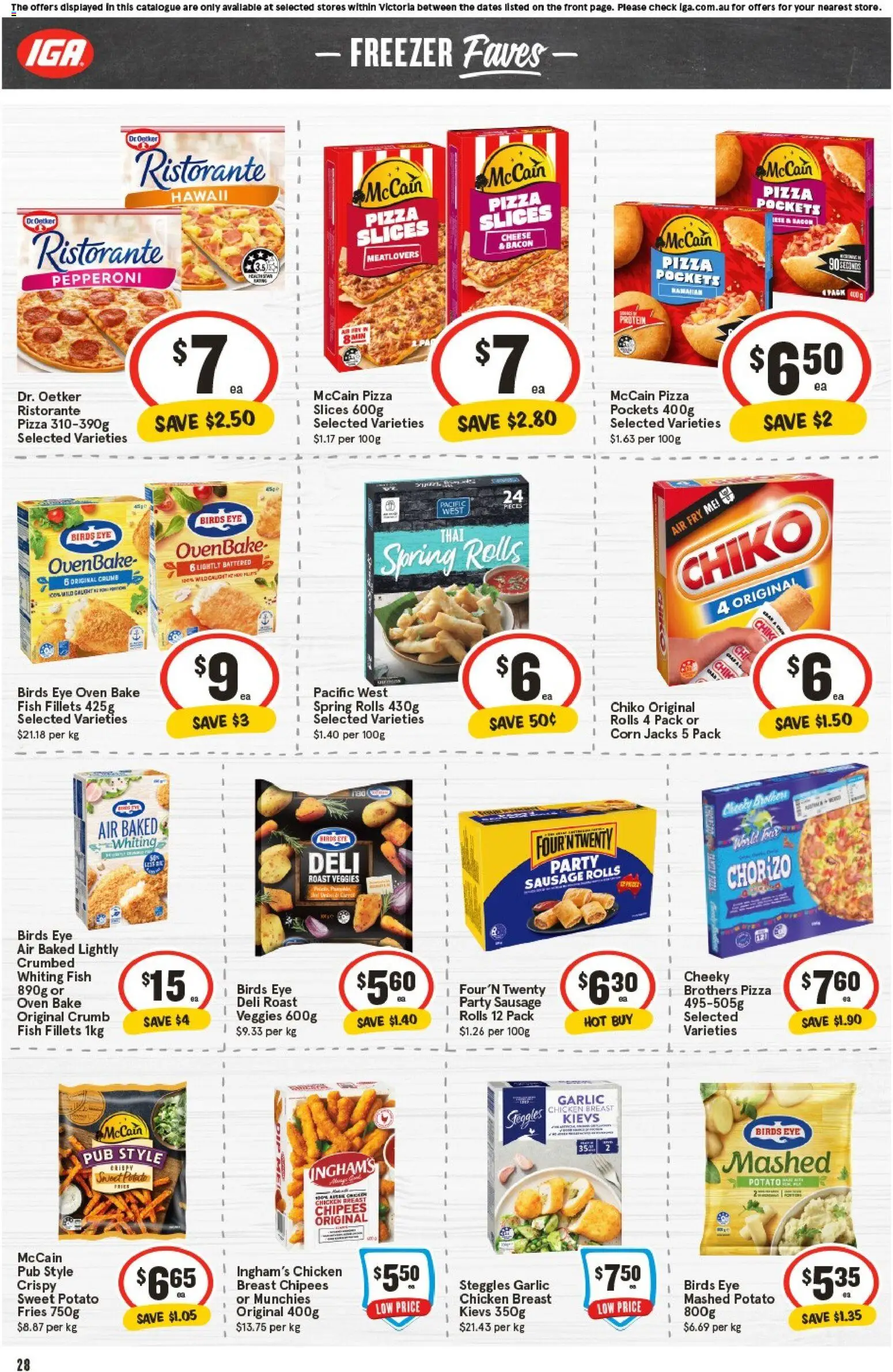IGA catalogue - valid from 29.10.2025 | Page: 27 | Products: Bacon, Pizza, Garlic, Oven