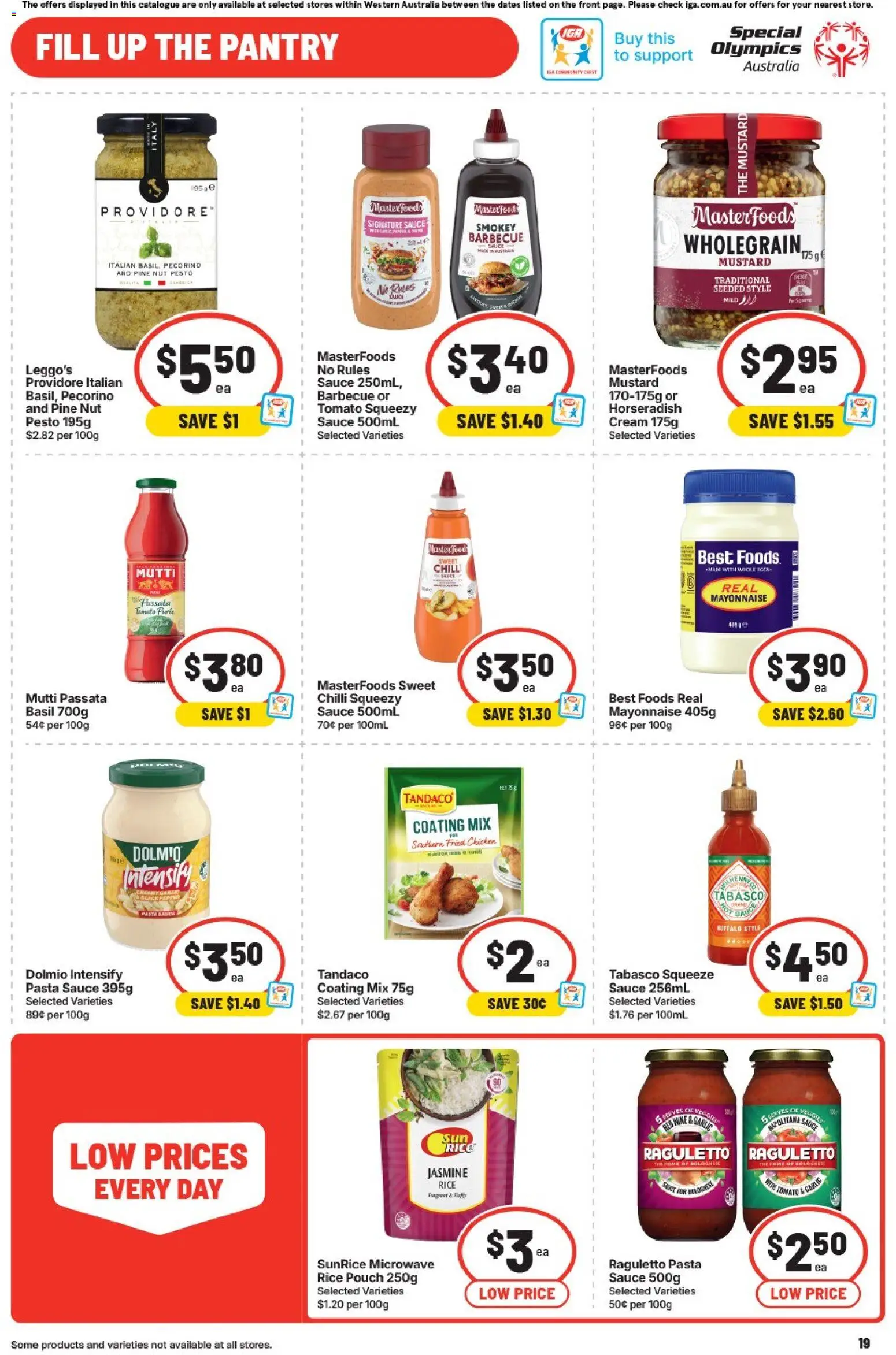 IGA catalogue - valid from 29.04.2026 | Page: 19 | Products: Chicken, Pasta, Chilli, Microwave