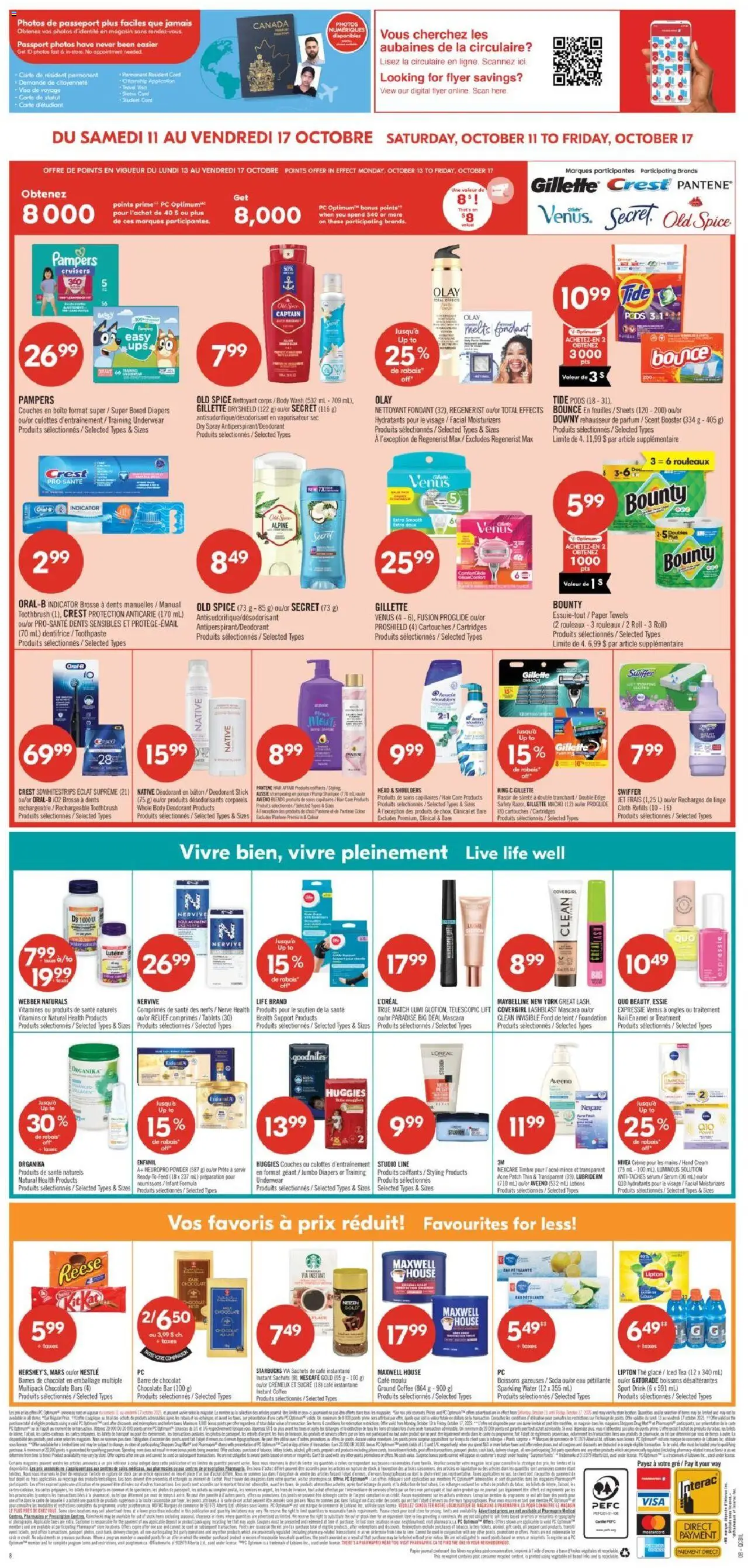Pharmaprix flyer valid from 11.10.2025 | Page: 20 | Products: Phone, Powder, Shampoo, Chocolate