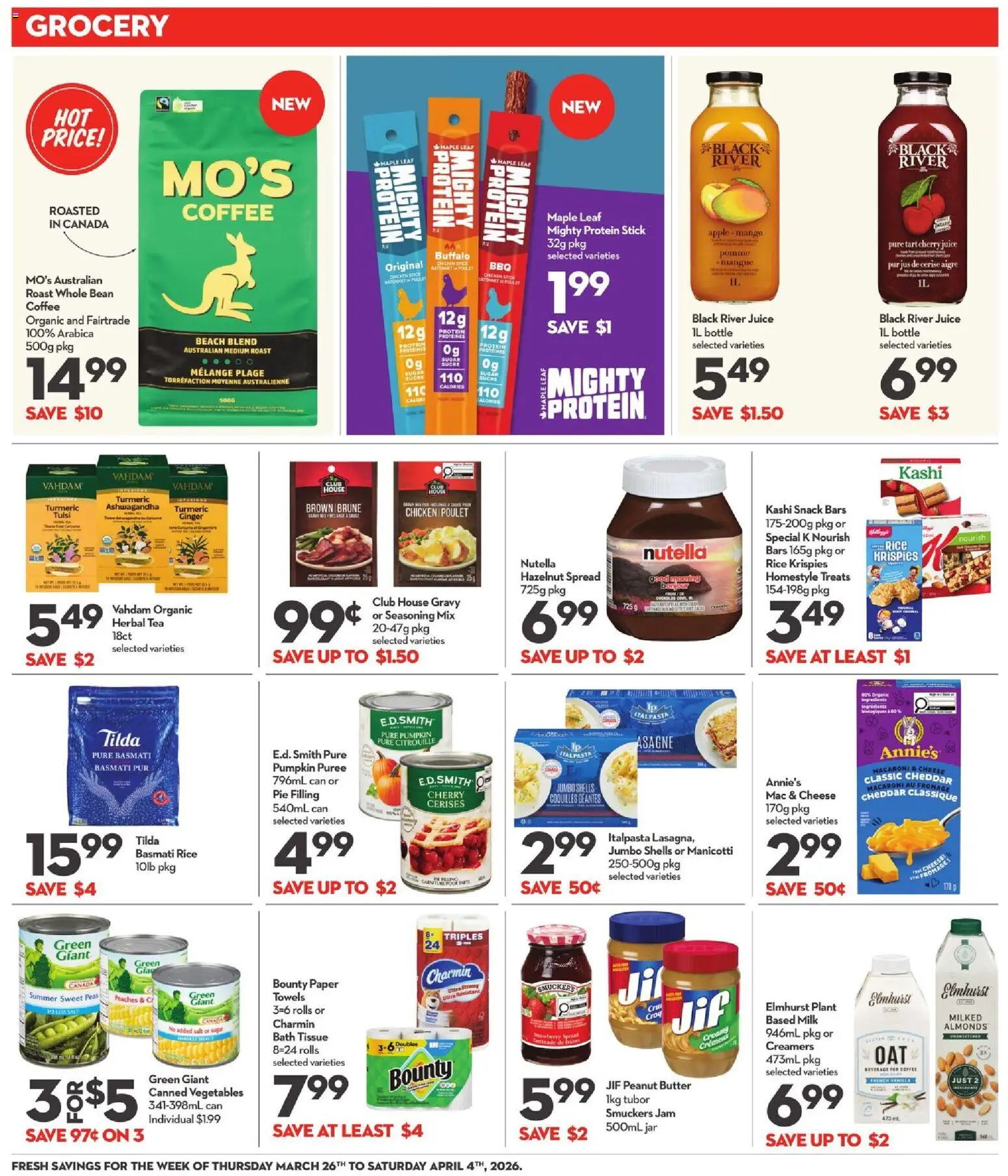 Longo's flyer valid from 26.03.2026 | Page: 20 | Products: Tea, Milk, Butter, Coffee