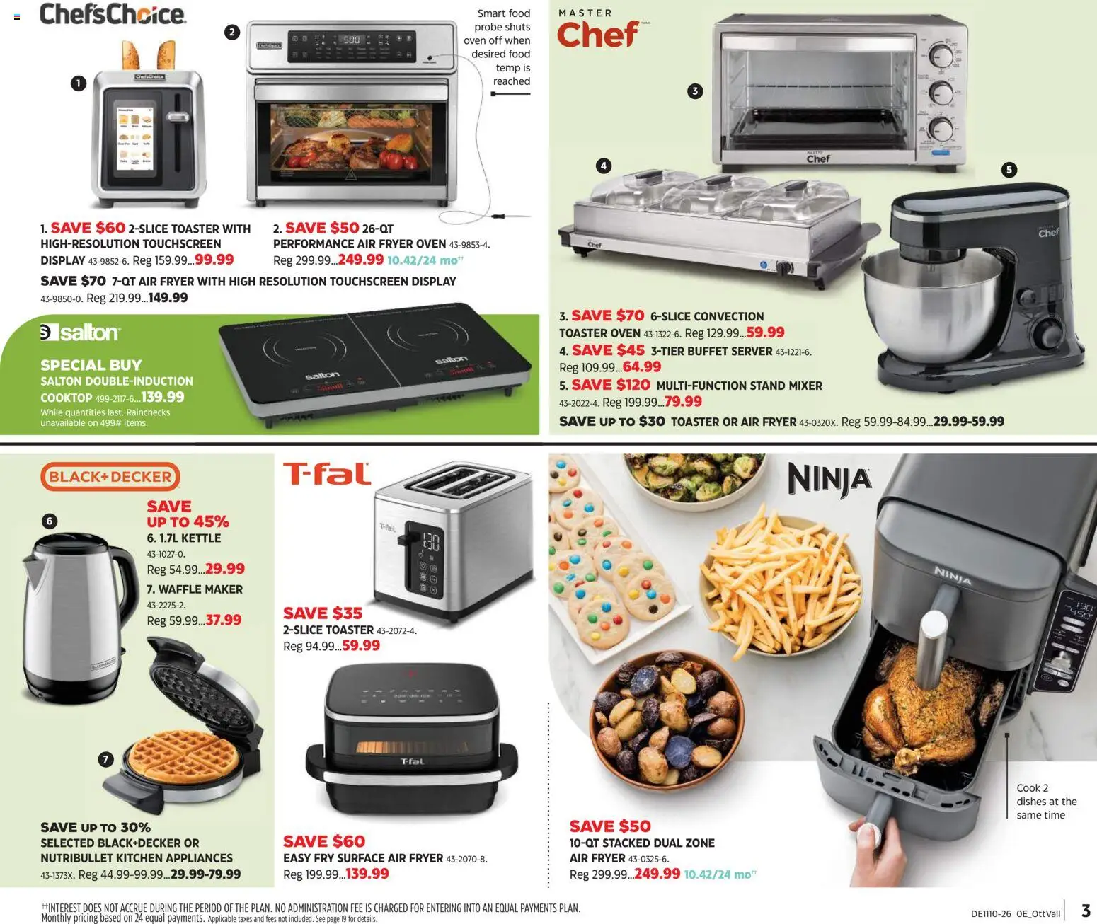 Canadian Tire flyer valid from 05.03.2026 | Page: 3 | Products: Oven, Kettle, Toaster, Fryer