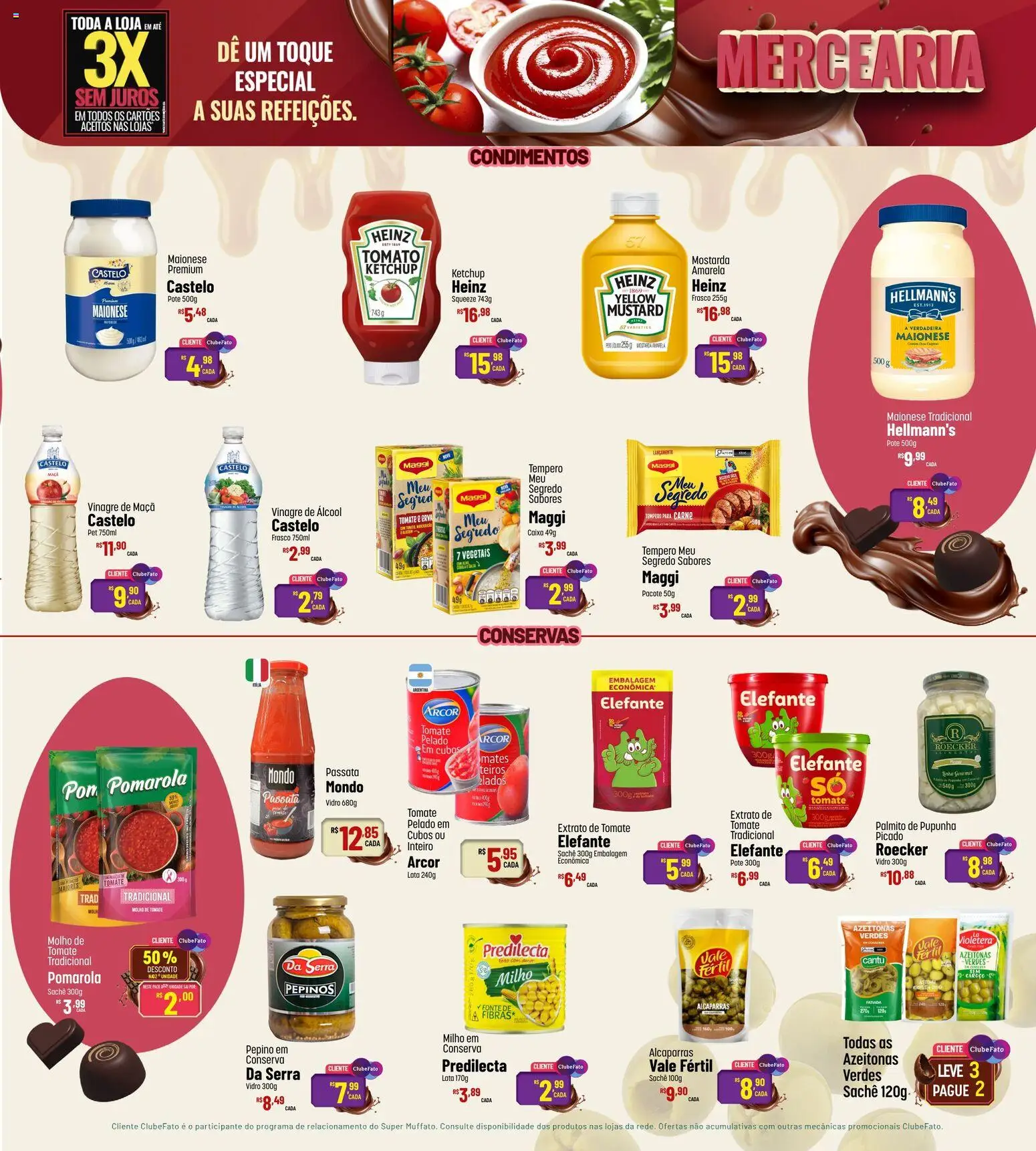 Super Muffato Folheto - válido de 05.03.2026 | Página: 7 | Produtos: Palmito, Caixa, Ketchup, Maionese