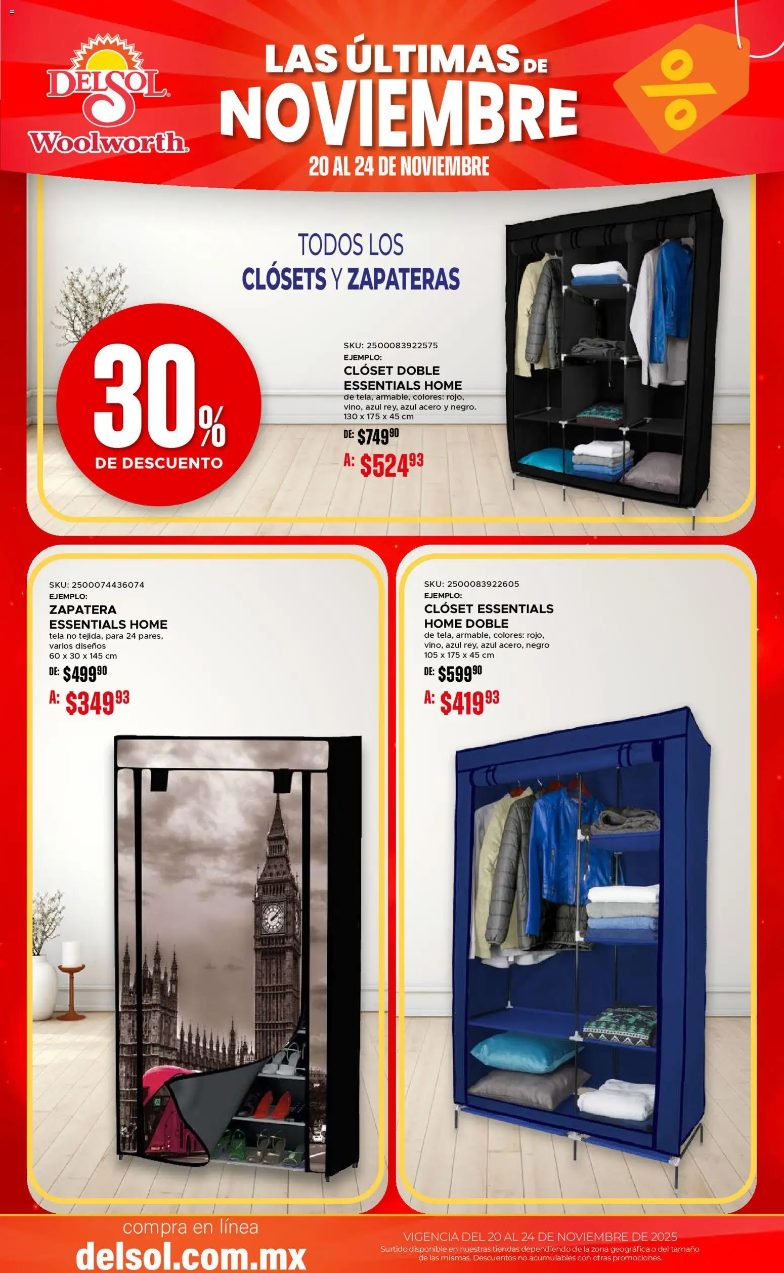 Nuevas ofertas de Del Sol y Woolworth válidas en toda la República Mexicana desde el 20.11.2025. ¡Encuentra las mejores ofertas en Del Sol y Woolworth Buen Fin ! | Página: 28