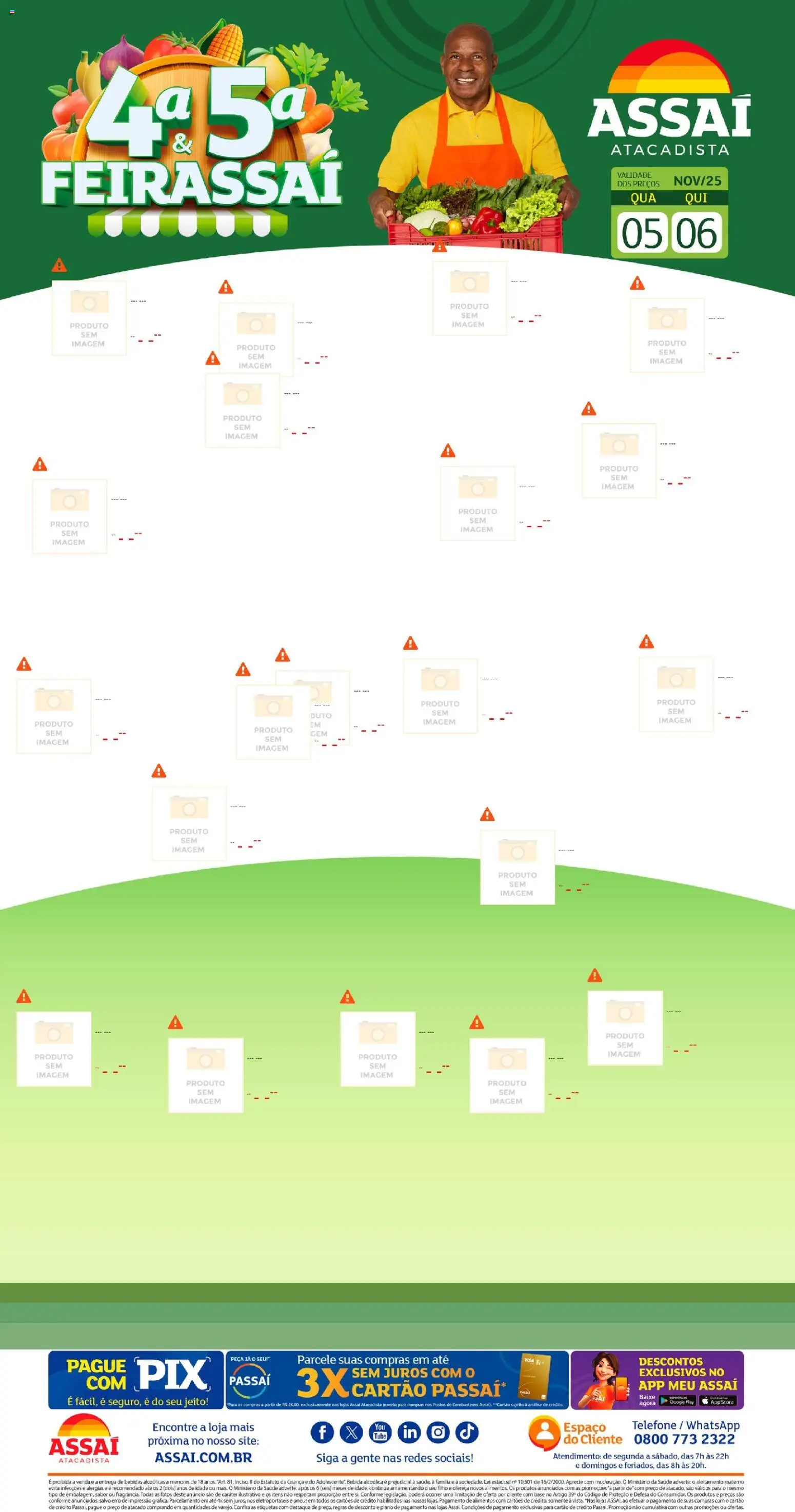 Assaí Atacadista Folheto - válido de 06.11.2025 | Página: 1 | Produtos: Pneus, Base, Bebida, Telefone