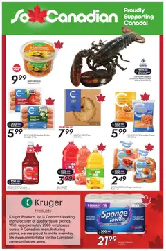 Sobeys flyer valid from 31.07.2025 | Page: 15 | Products: Sponge, Cheese, Chicken, Tomatoes