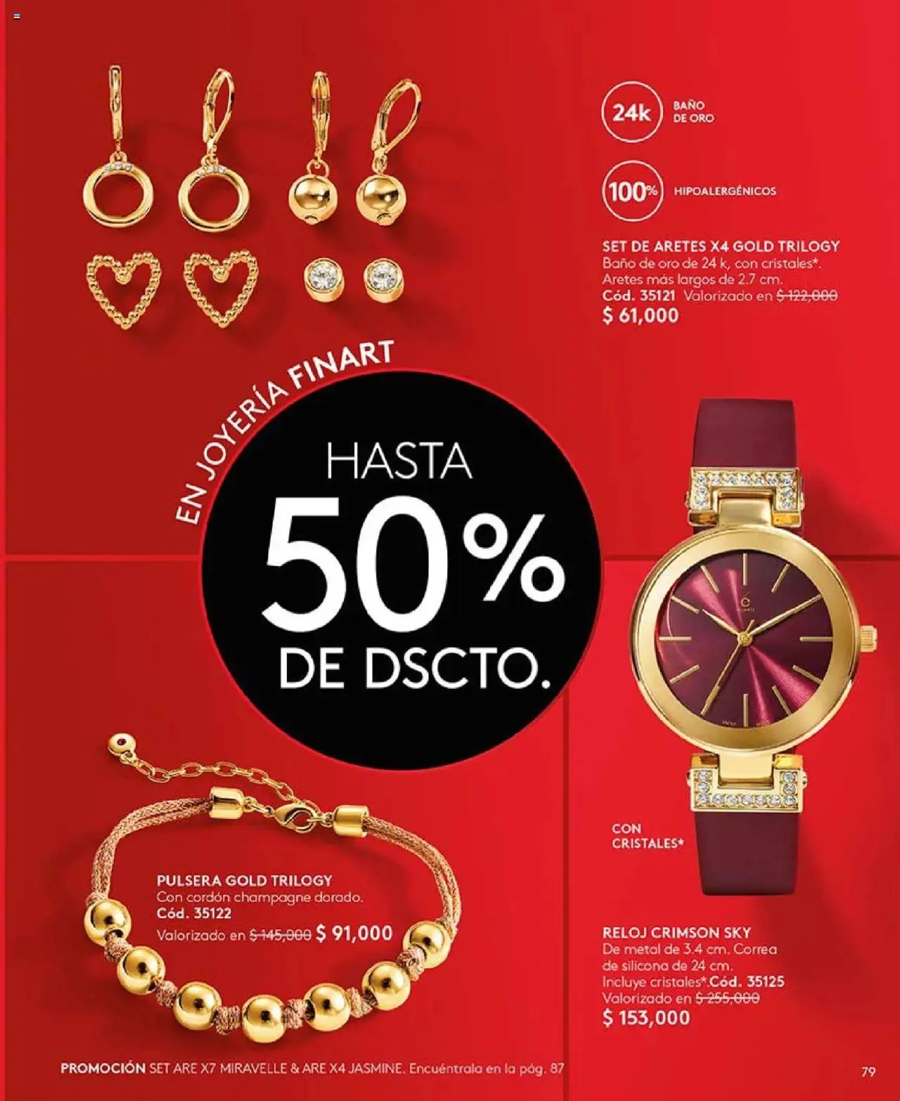 Ésika revista - valida desde el 16.06.2025 | Página: 79 | Productos: Reloj, Aretes, Pulsera, Baño