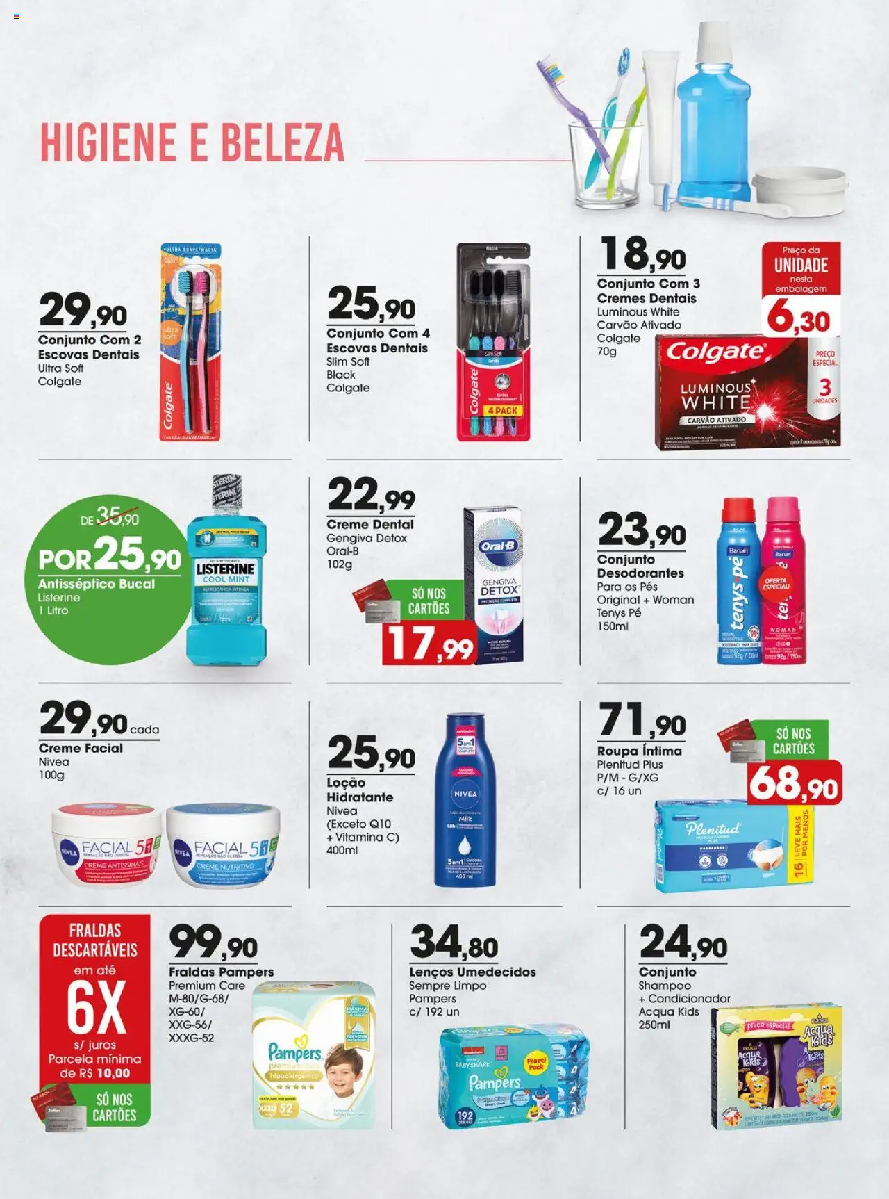 Zaffari Folheto - válido de 29.07.2025 | Página: 21 | Produtos: Shampoo, Condicionador, Creme, Fraldas