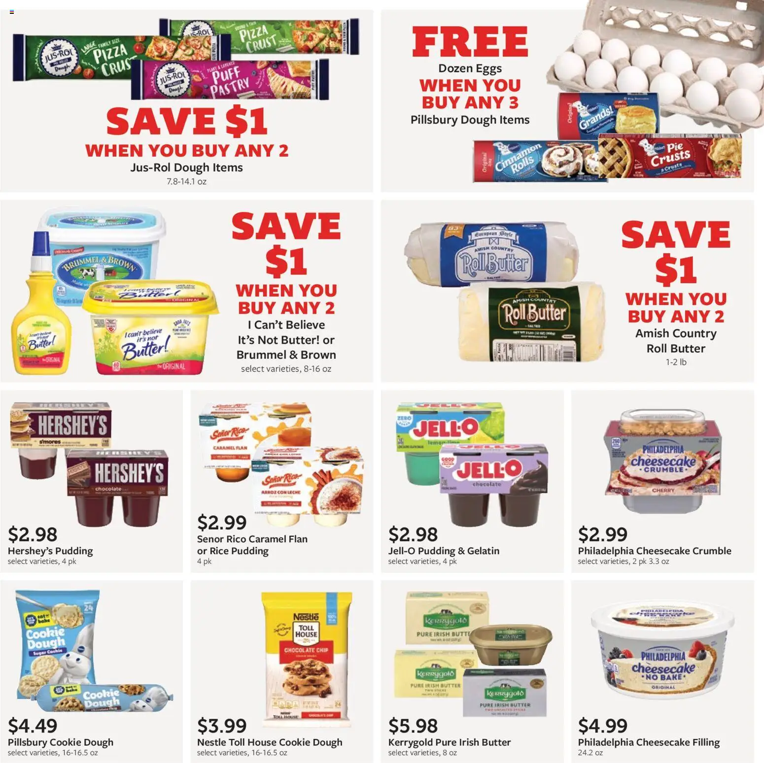 Fareway Monthly Ad - valid from 01.12.2025 | Page: 28 | Products: Butter, Pizza, Chocolate Chip, Cheesecake