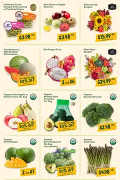 Sprouts Weekly Ad - valid from 10.09.2025 | Page: 5 | Products: Broccoli, Asparagus, Apples, Grapes