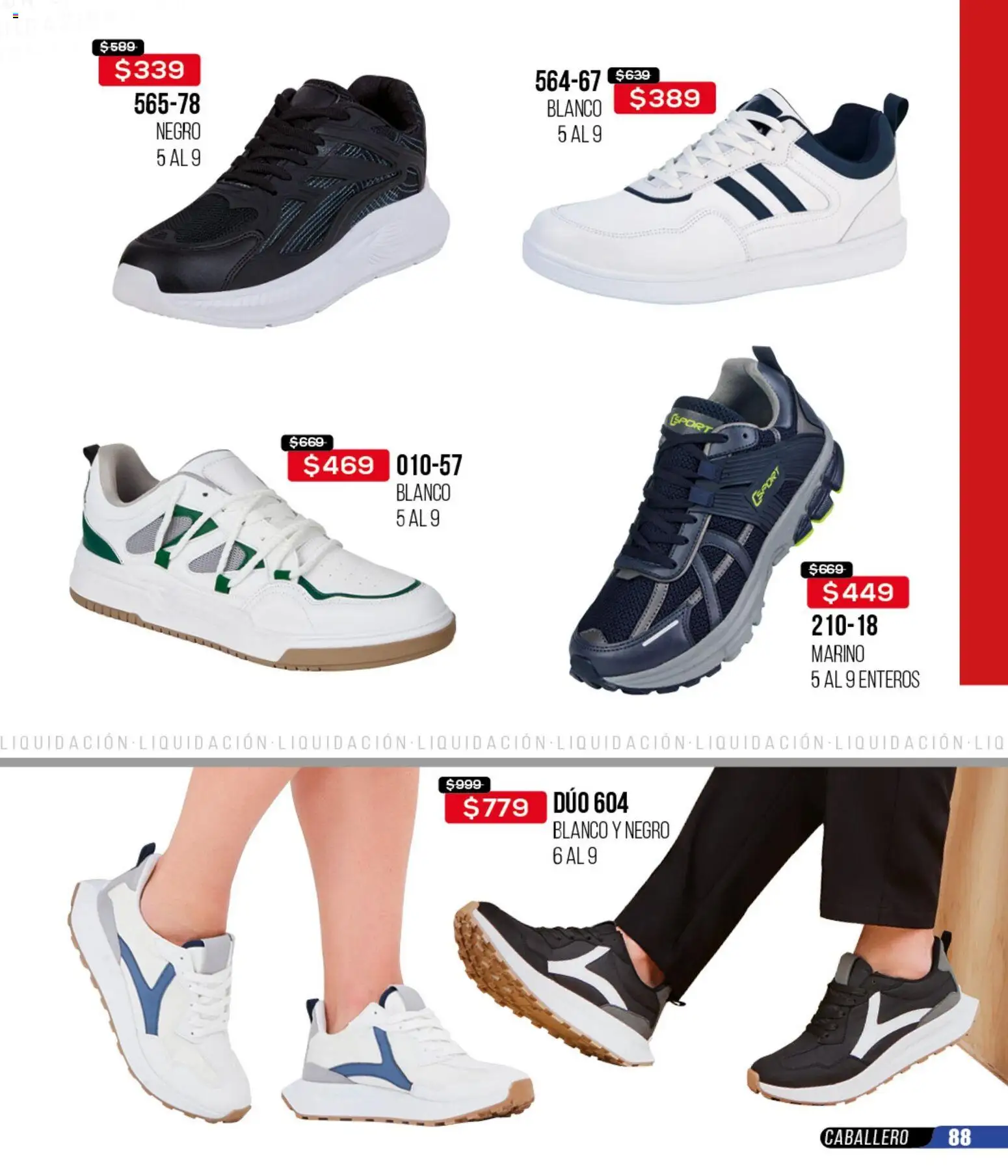 Nuevas ofertas de Cklass válidas en toda la República Mexicana desde el 18.03.2026. ¡Encuentra las mejores ofertas en Cklass catálogo Liquidación total calzado! | Página: 89