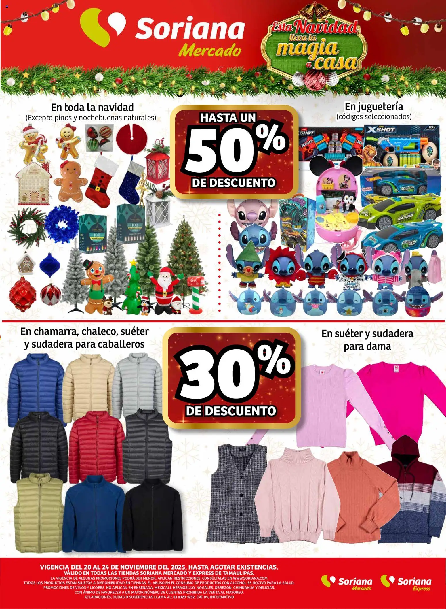 Nuevas ofertas de Soriana válidas en toda la República Mexicana desde el 20.11.2025. ¡Encuentra las mejores ofertas en Soriana - Fin de Semana Mercado: Tamaulipas! | Página: 5
