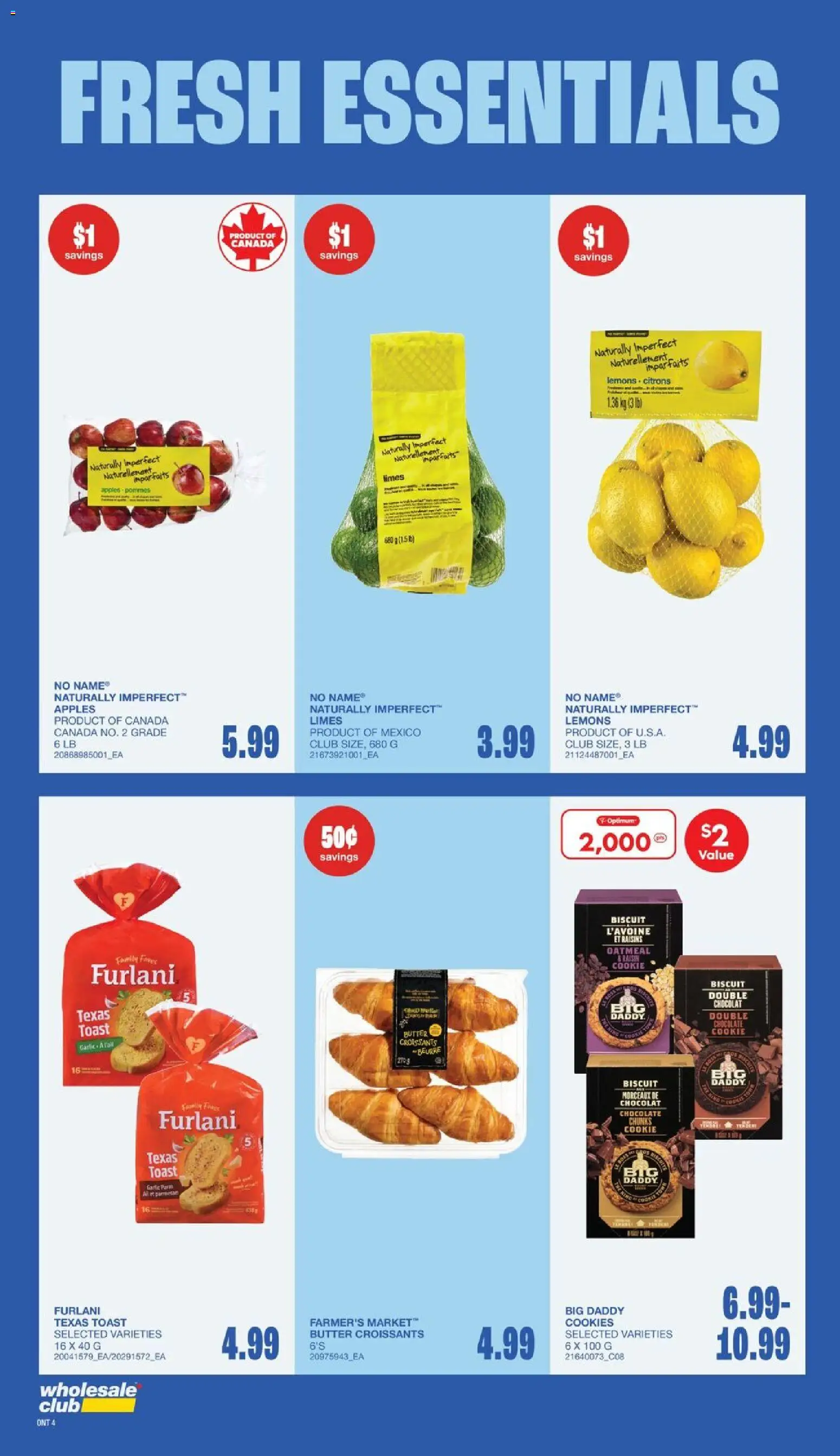 Wholesale Club flyer valid from 02.04.2026 | Page: 7 | Products: Cookies, Butter, Chocolate, Apples
