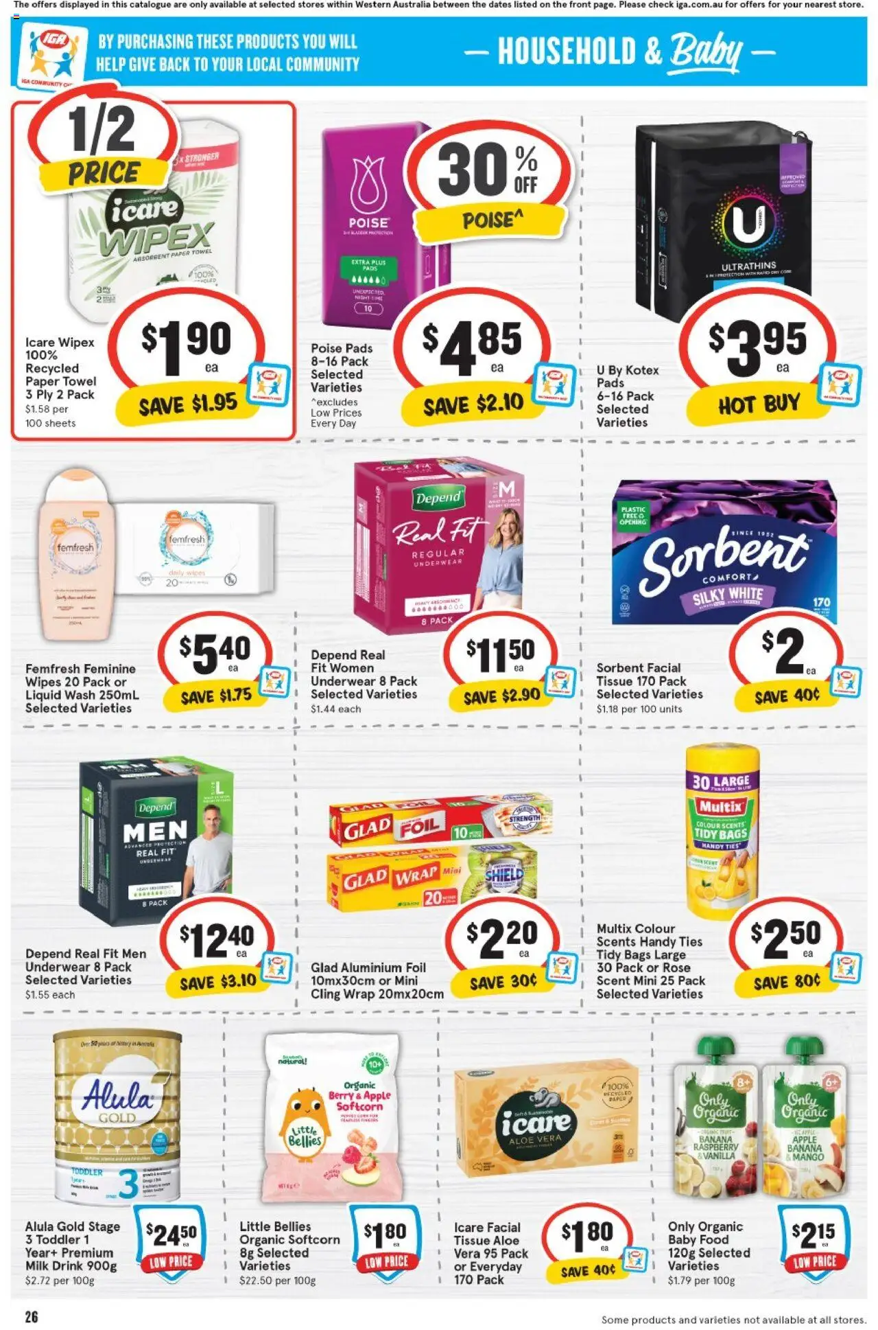 IGA catalogue - valid from 06.08.2025 | Page: 26 | Products: Household, Dishwasher cleaner, Lemon, Dishwasher