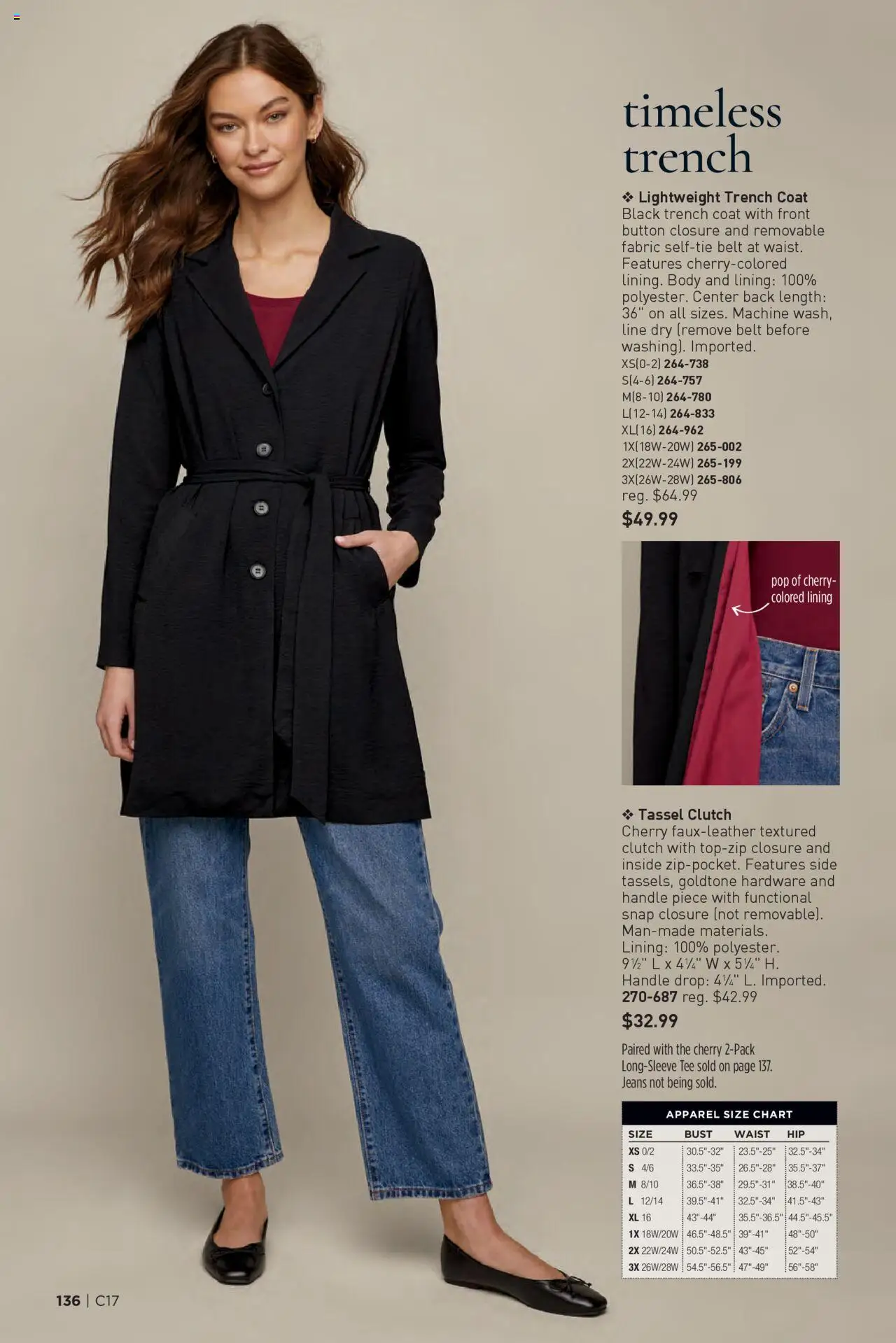 Avon Brochure - valid from 13.08.2025 | Page: 136 | Products: Coat, Belt, Jeans