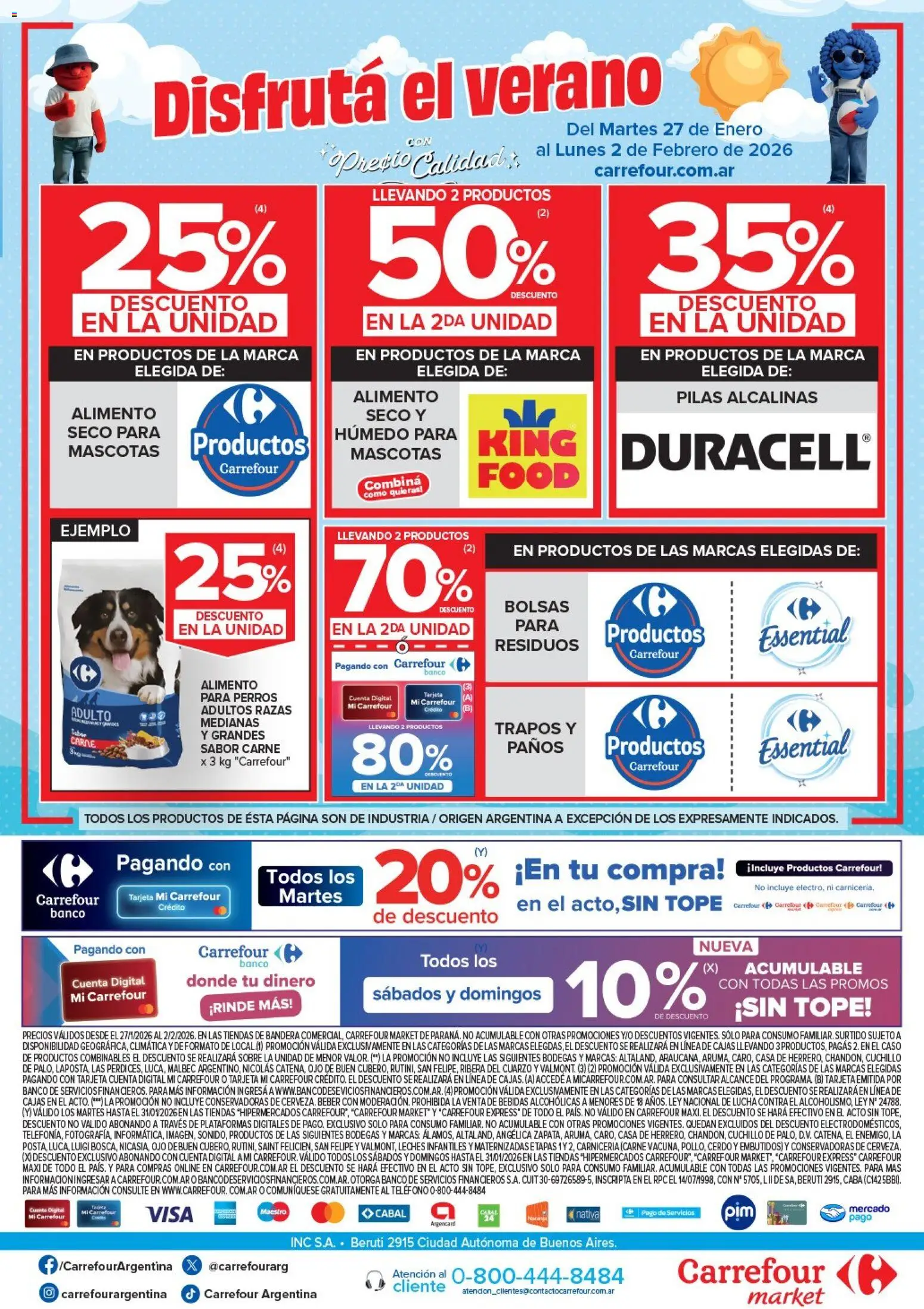 Carrefour Market - Market Paraná  │ válido desde el 27.01.2026 | Página: 5 | Productos: Teléfono, Cuchillo, Sobre, Pilas