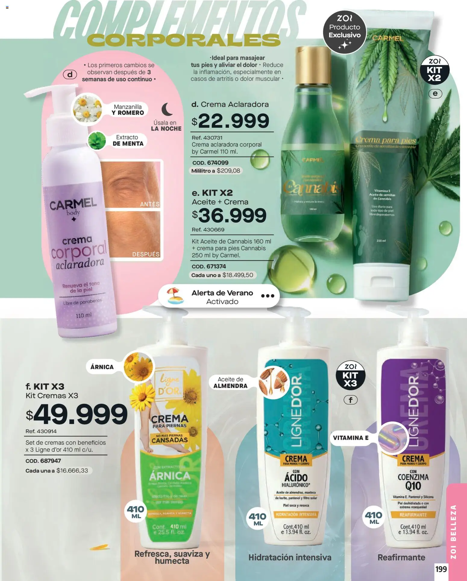 Carmel revista - valida desde el 01.01.2026 | Página: 199 | Productos: Almendra, Body, Semillas, Aceite
