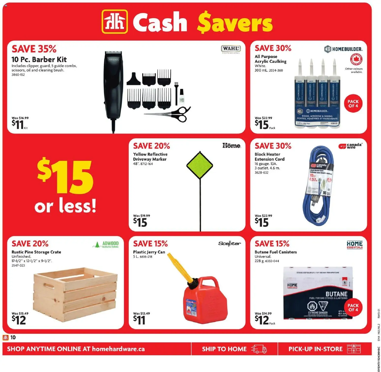 Home Hardware flyer valid from 23.10.2025 | Page: 11 | Products: Oil