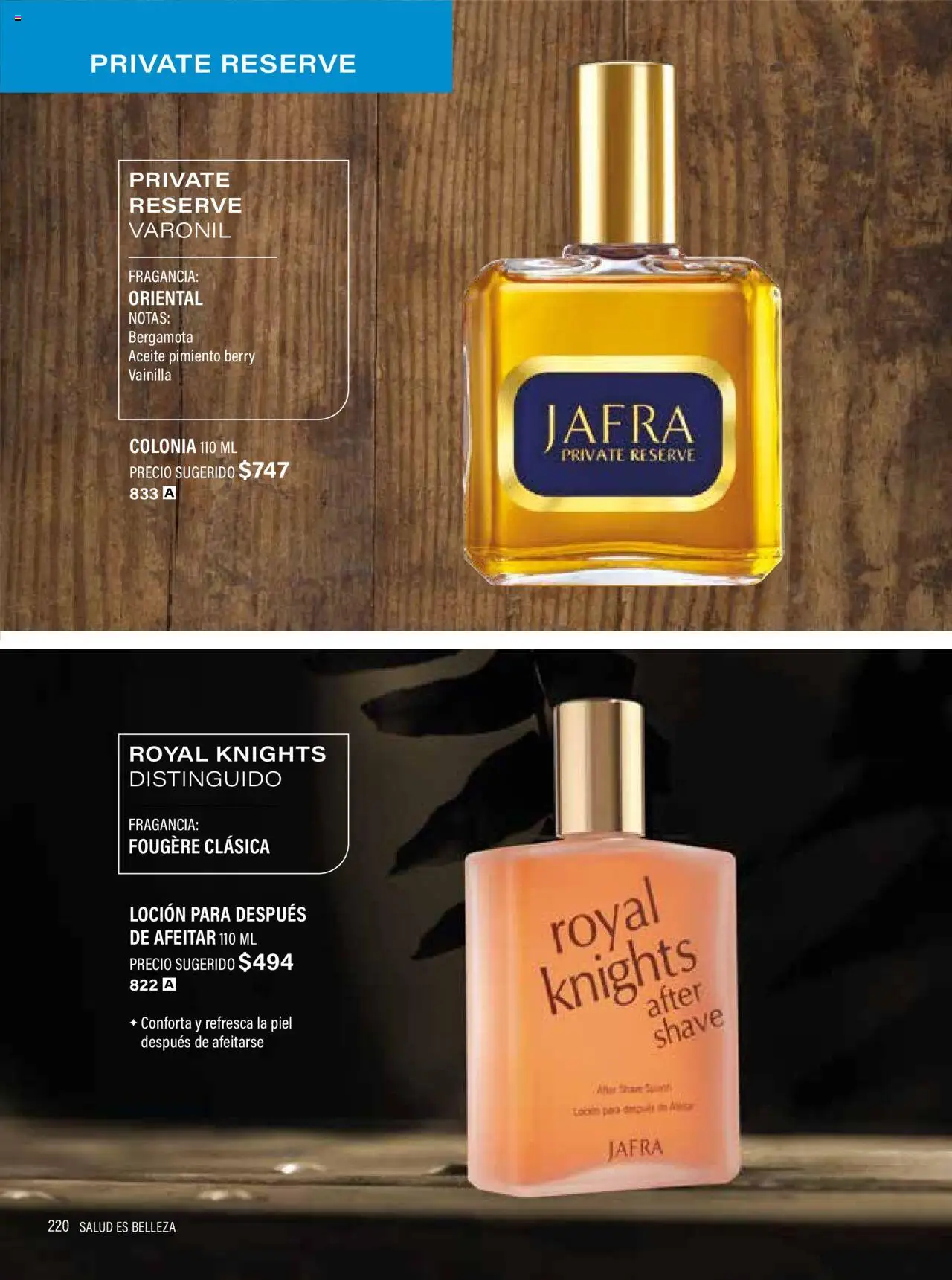 Nuevas ofertas de JAFRA válidas en toda la República Mexicana desde el 01.05.2025. ¡Encuentra las mejores ofertas en JAFRA Catálogo Organizador de Ventas! | Página: 220 | Productos: Aceite, Loción, Pimiento, Loción para después de afeitar